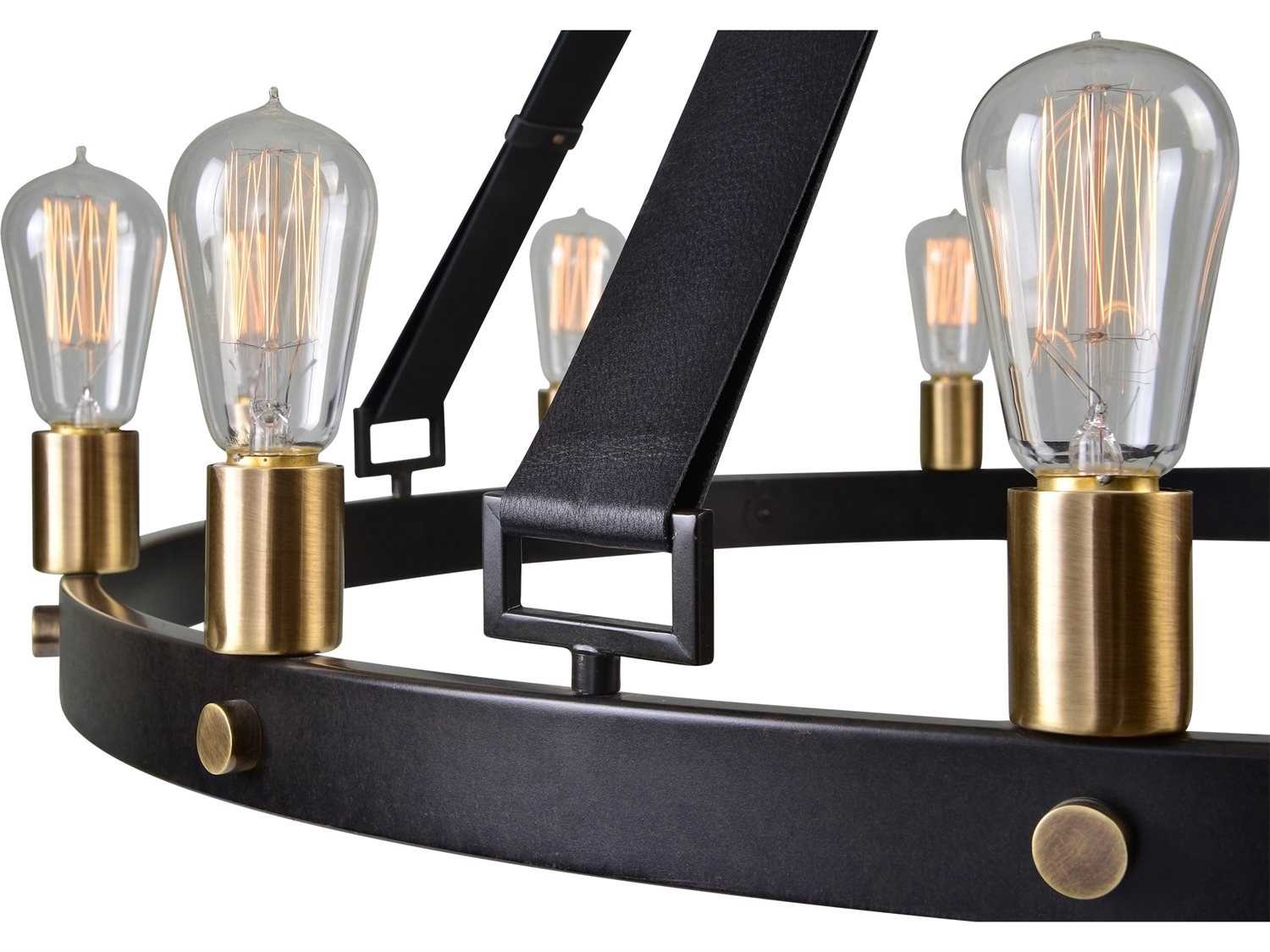 Uttermost Marlow 12-Light Dark Antique Bronze Round Chandelier