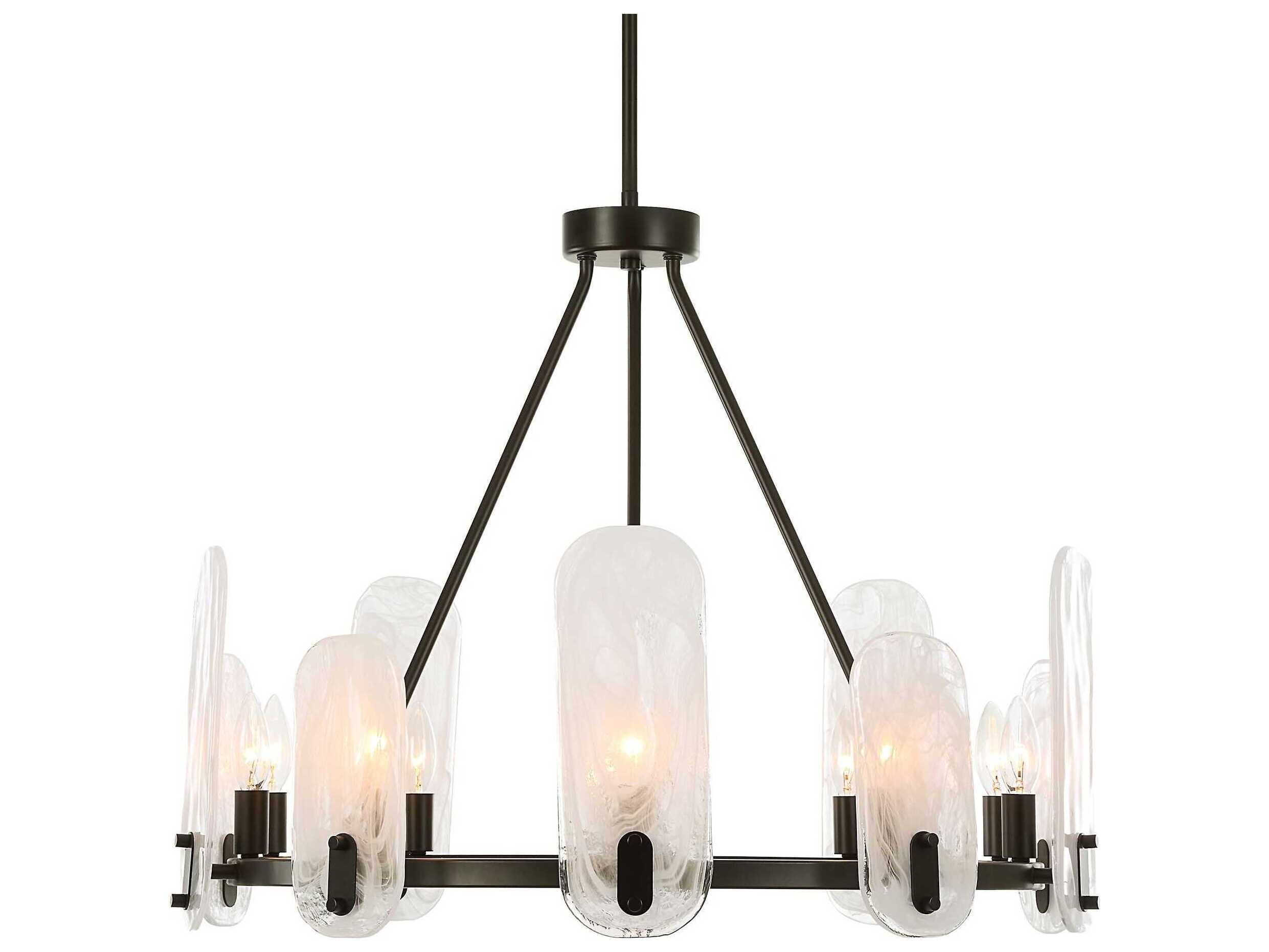 Uttermost Ellipse 10-Light Dark Bronze Chandelier