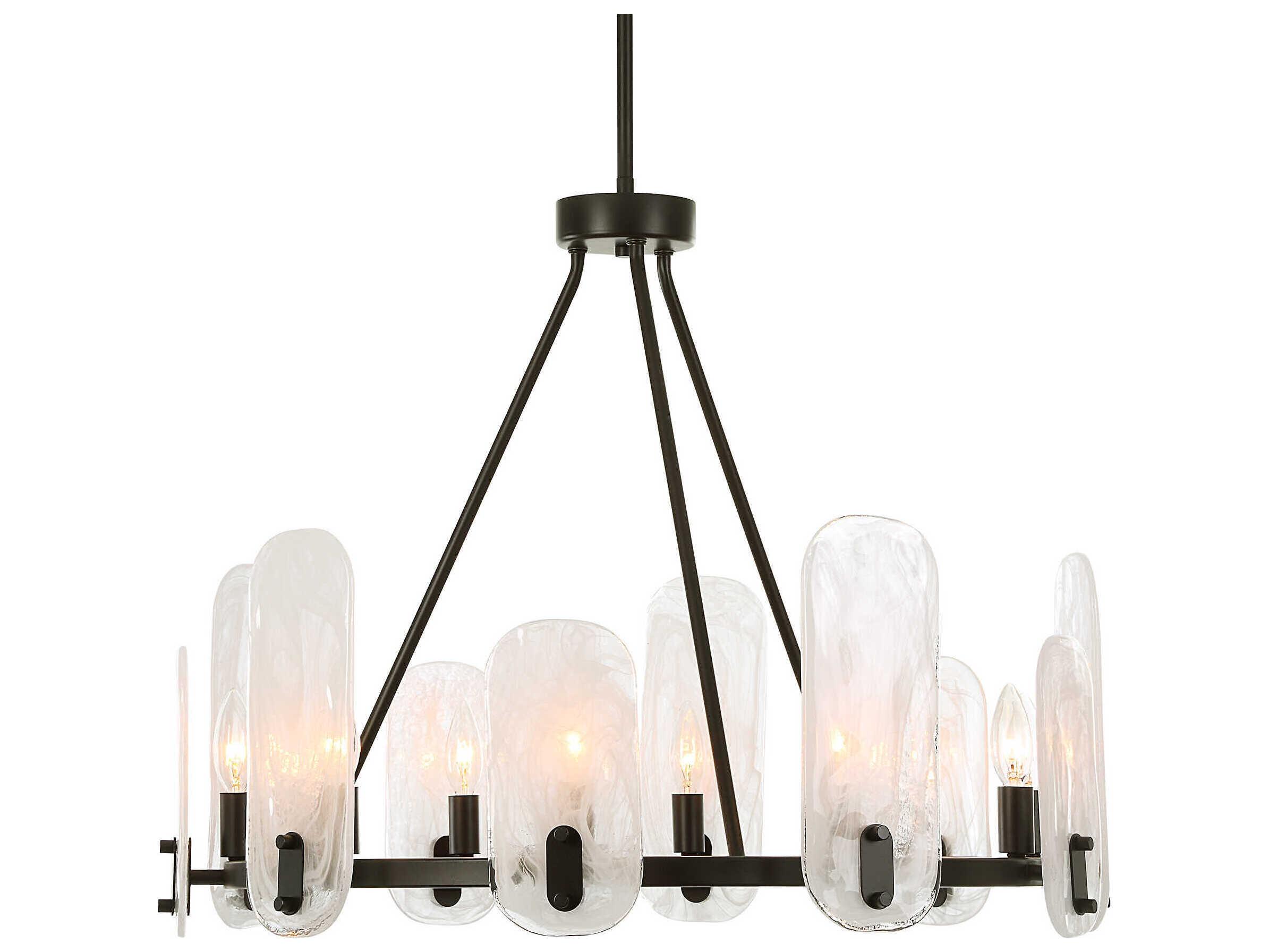 Uttermost Ellipse 10-Light Dark Bronze Chandelier