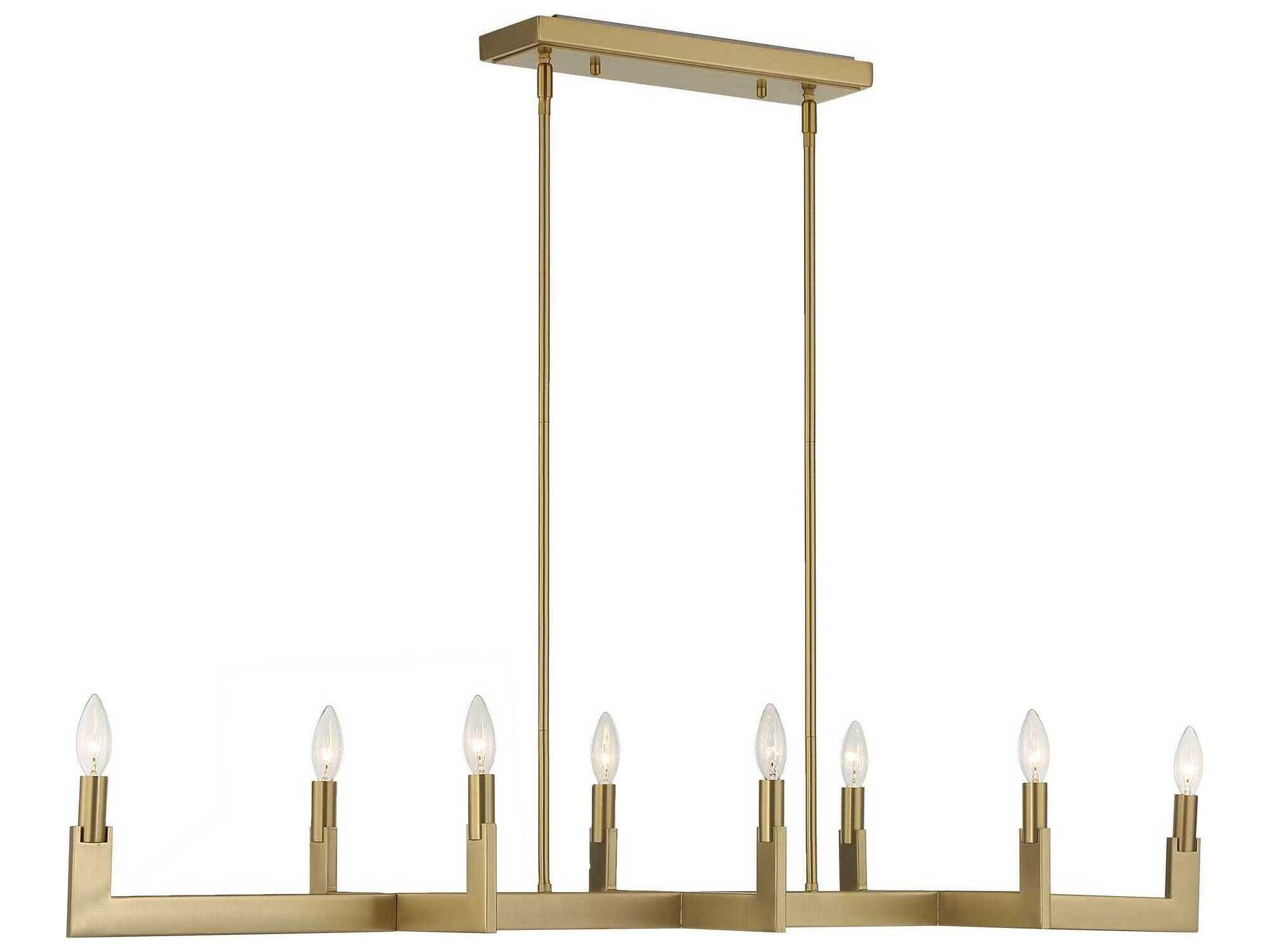 Uttermost Cordoba 8-Light Natural Brass Island Pendant