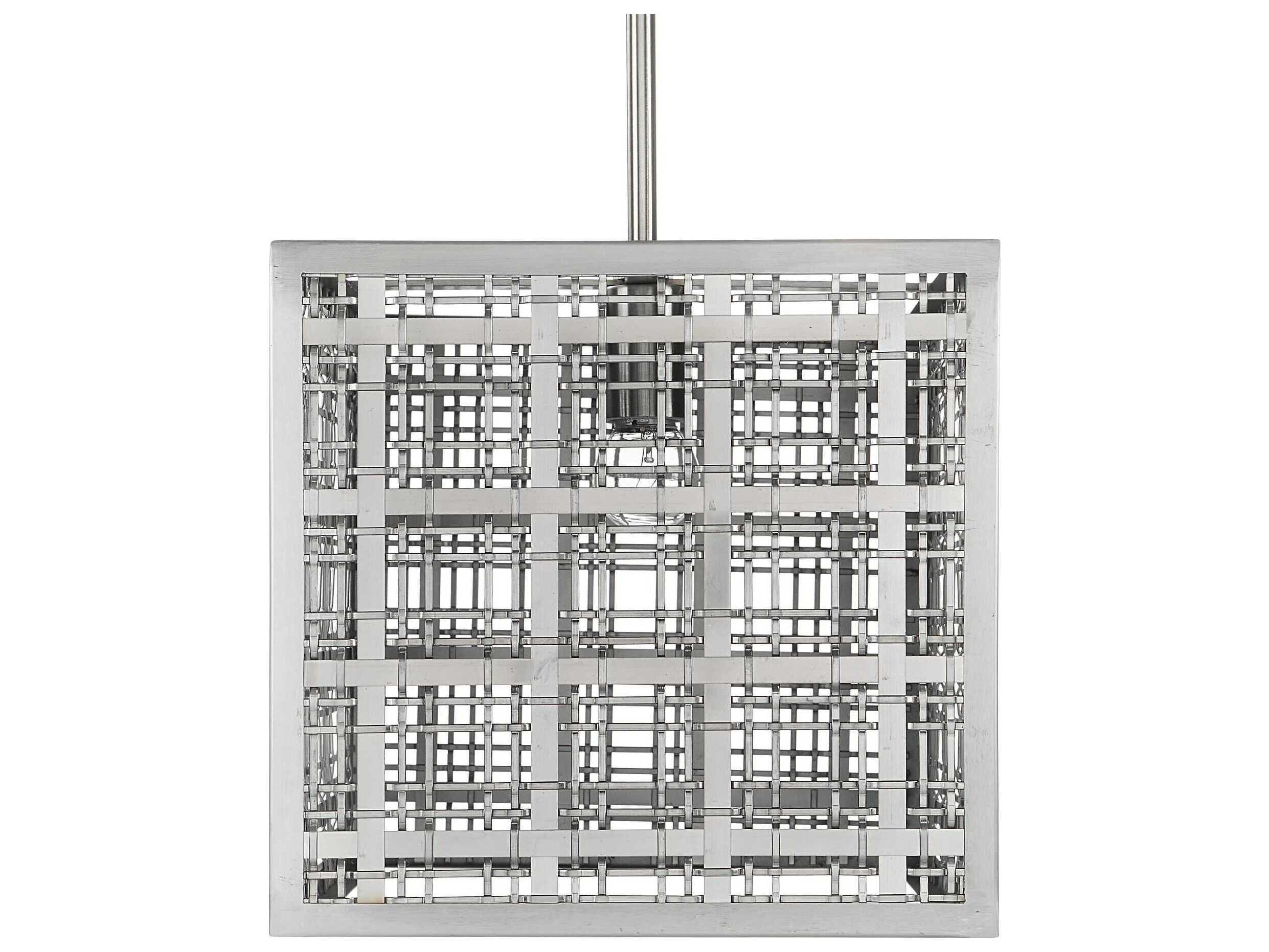 Uttermost 1-Light Satin Nickel Mini Pendant