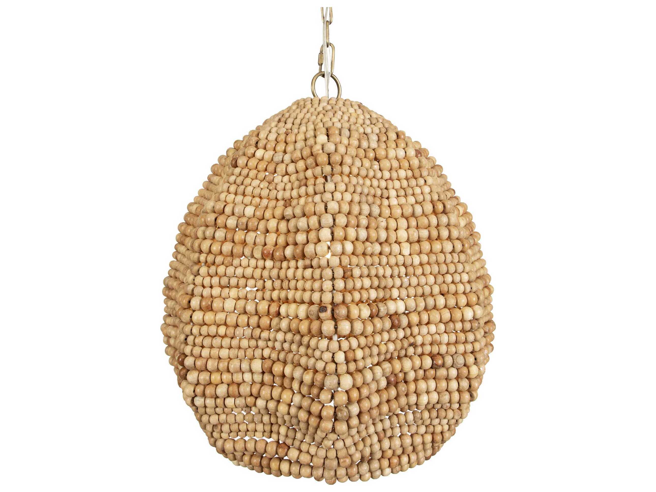 Uttermost Kauri 1-Light Antique Brass Brown Pendant