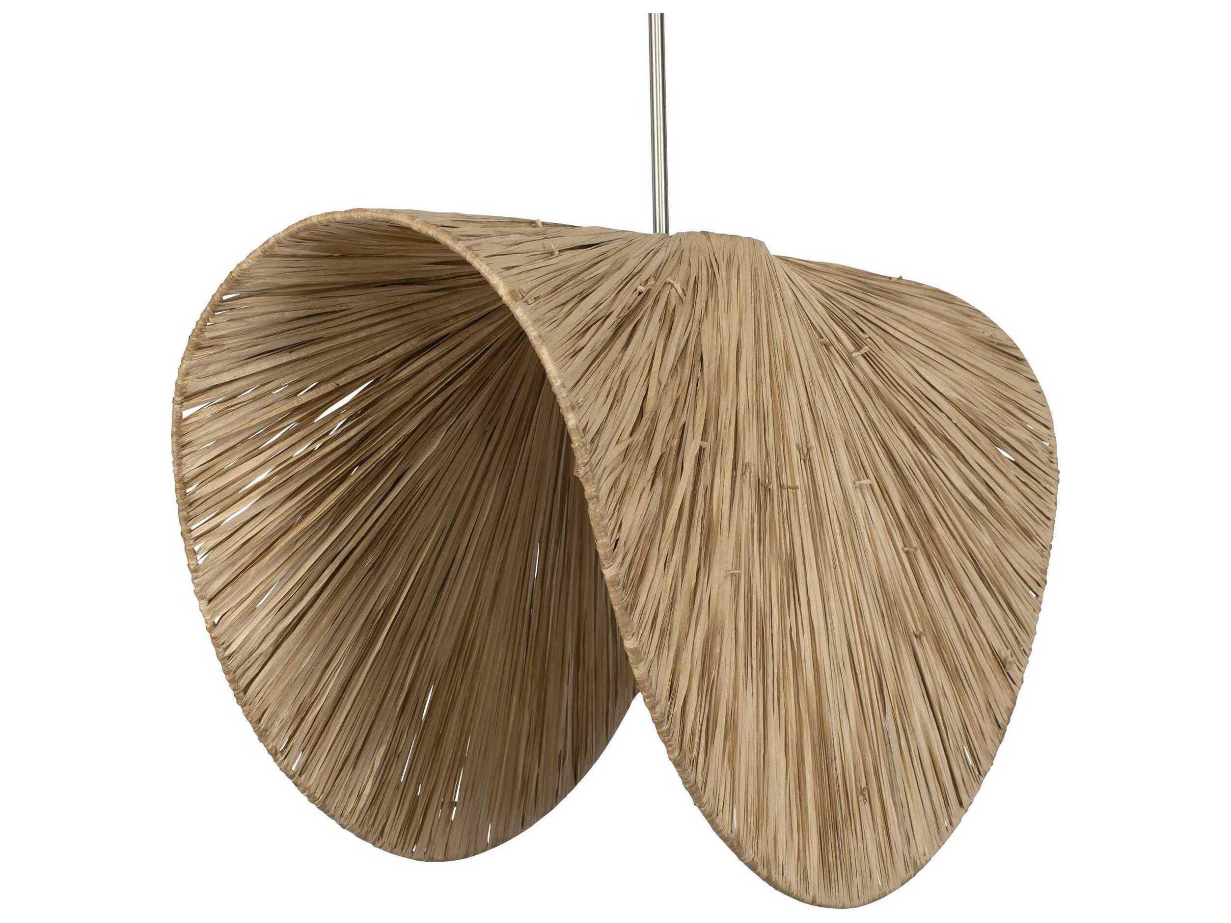 Uttermost Bend 1-Light Antique Brass Brown Pendant