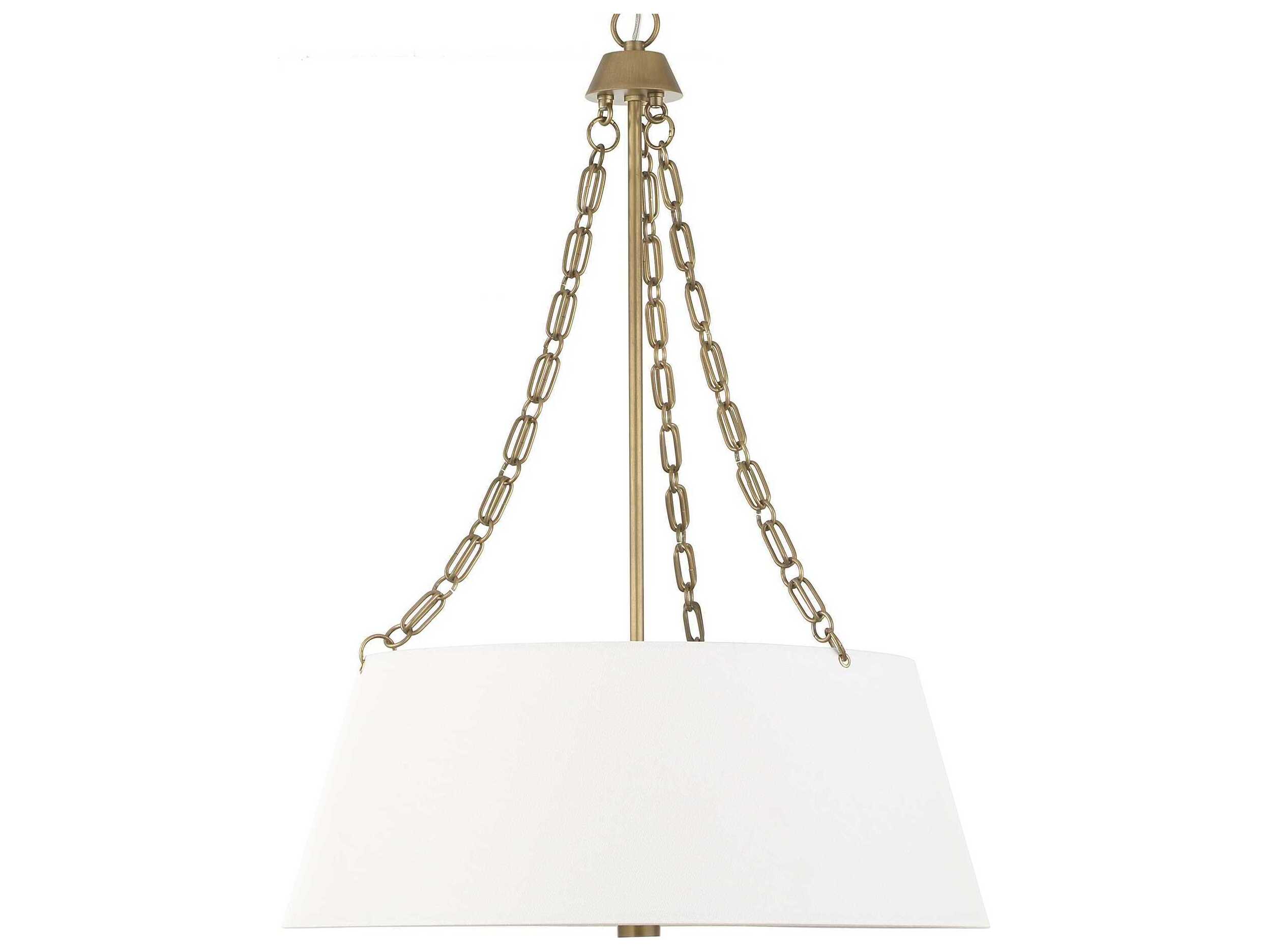 Uttermost Andalucia 4-Light Matte Brushed Gold Drum Pendant