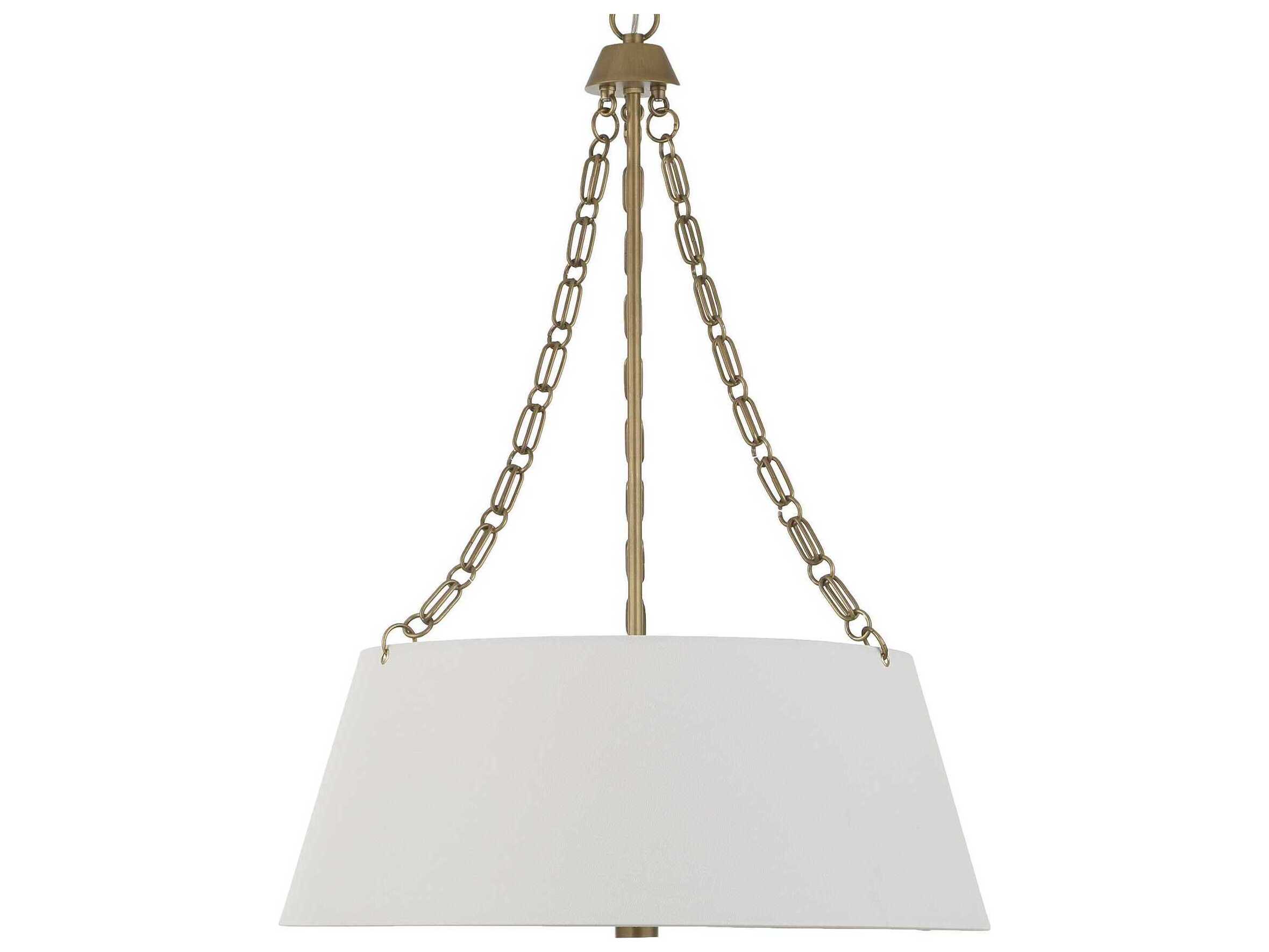 Uttermost Andalucia 4-Light Matte Brushed Gold Drum Pendant