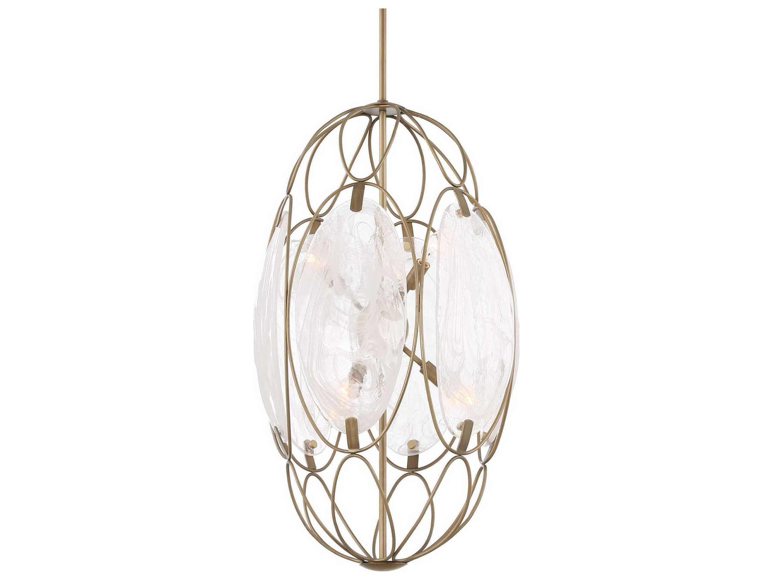 Uttermost Valencia 6-Light Soft Gold Pendant