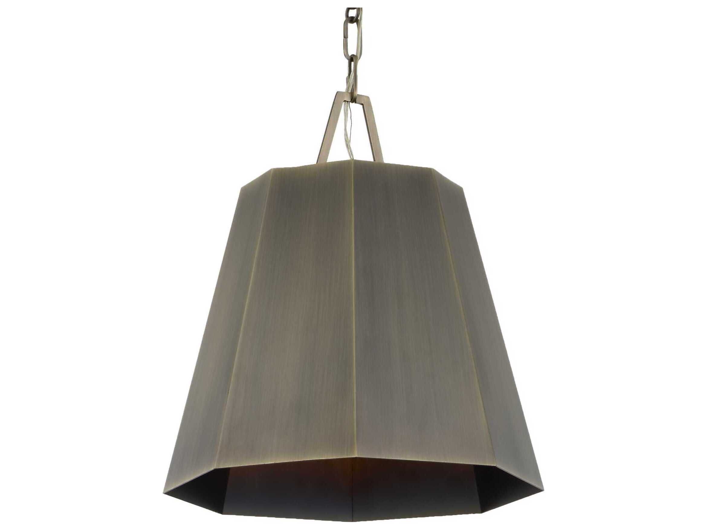 Uttermost Granada 1-Light Weathered Brass Pendant