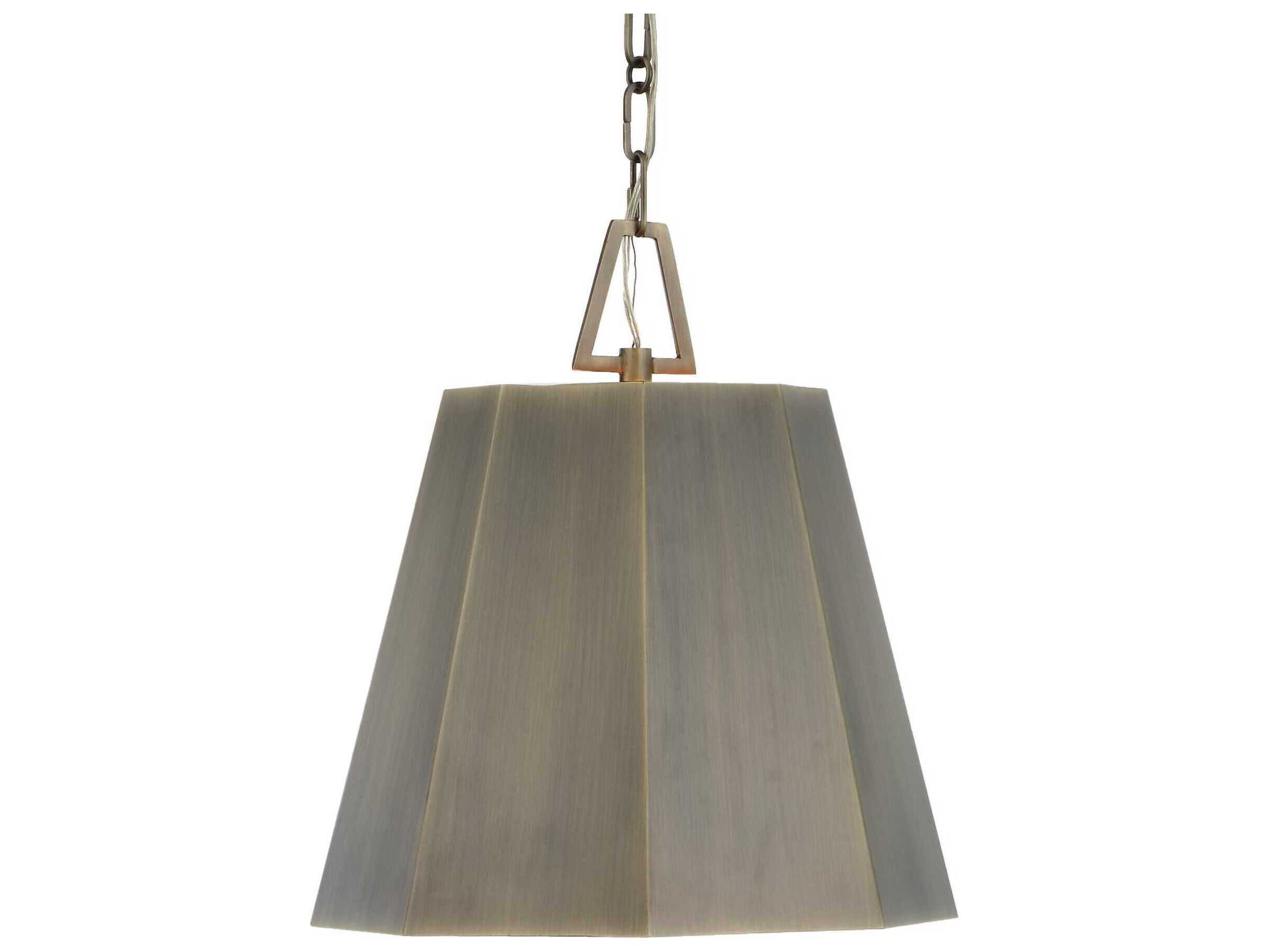 Uttermost Granada 1-Light Weathered Brass Pendant