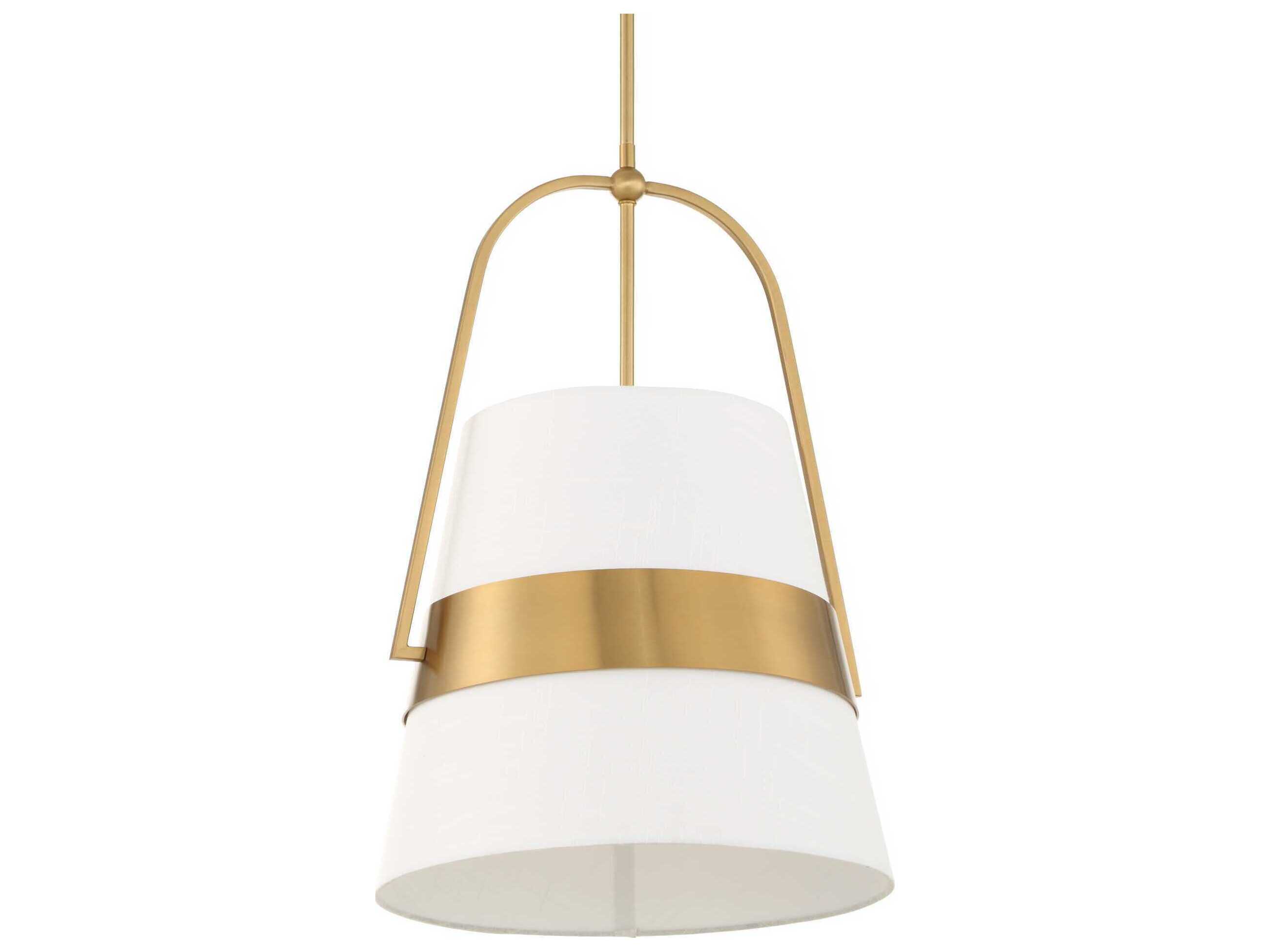 Uttermost Harness 1-Light Warm Brass Bell Pendant
