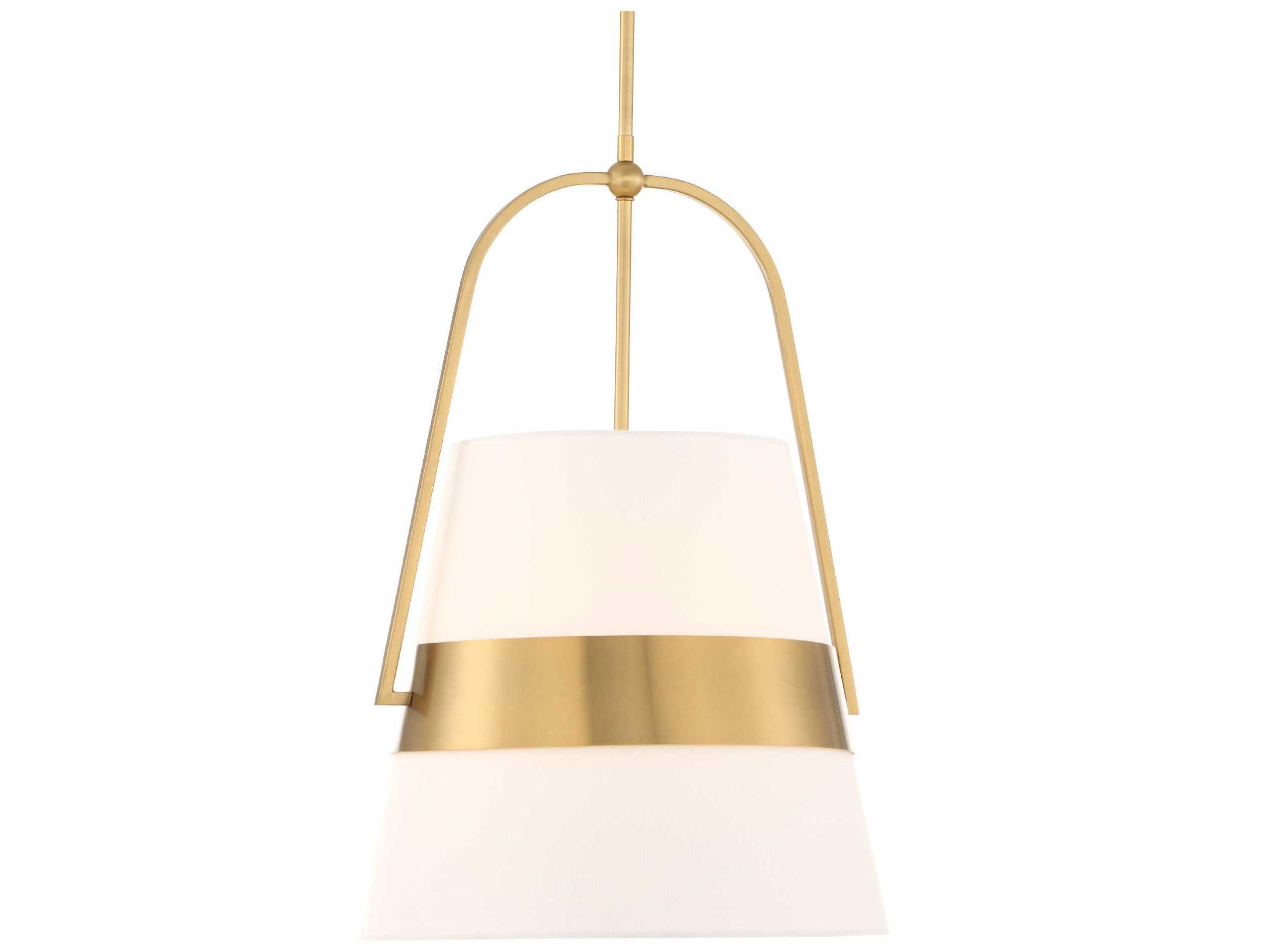 Uttermost Harness 1-Light Warm Brass Bell Pendant