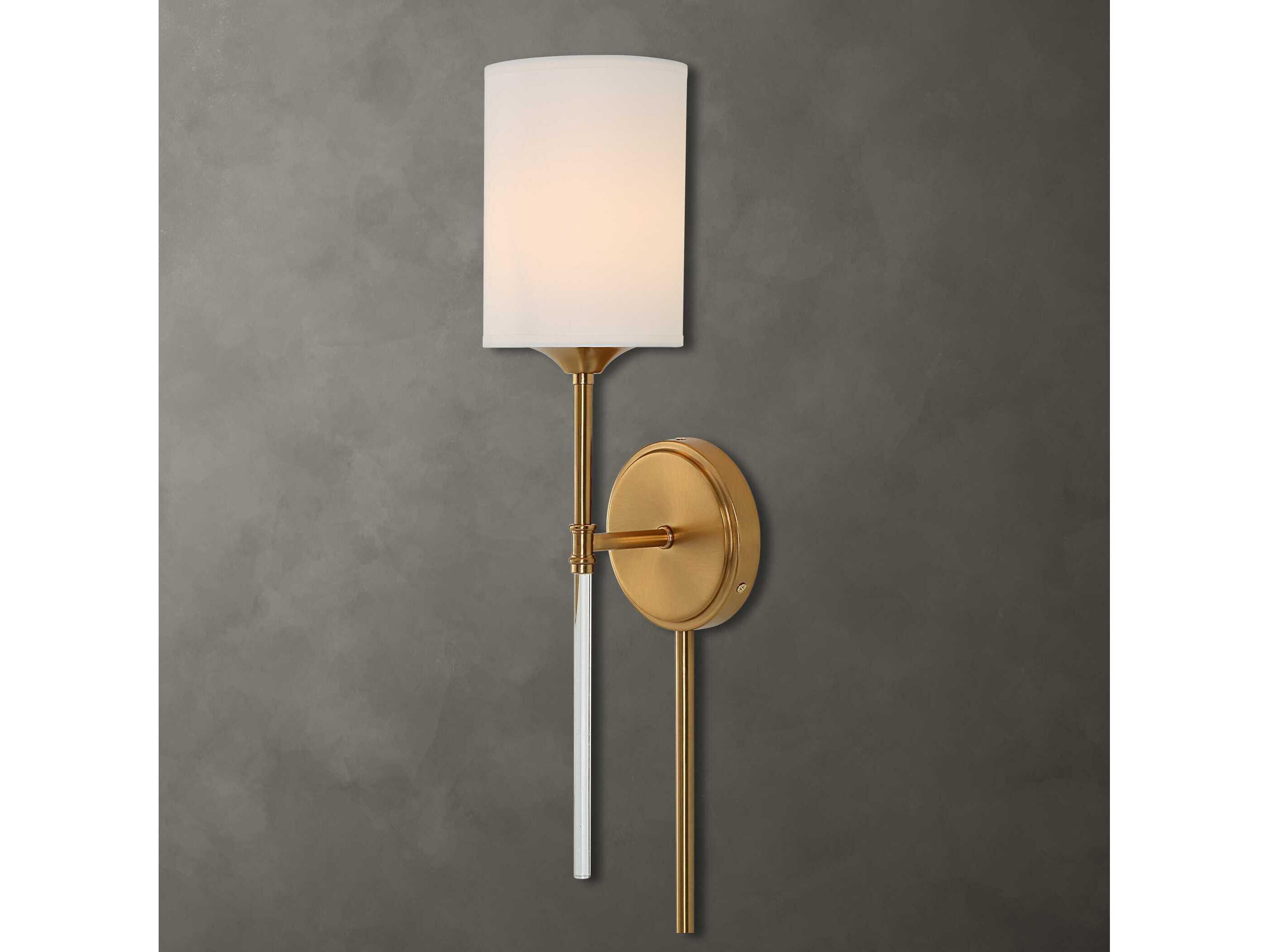 Uttermost Awyr 1-Light Warm Brass Wall Sconce
