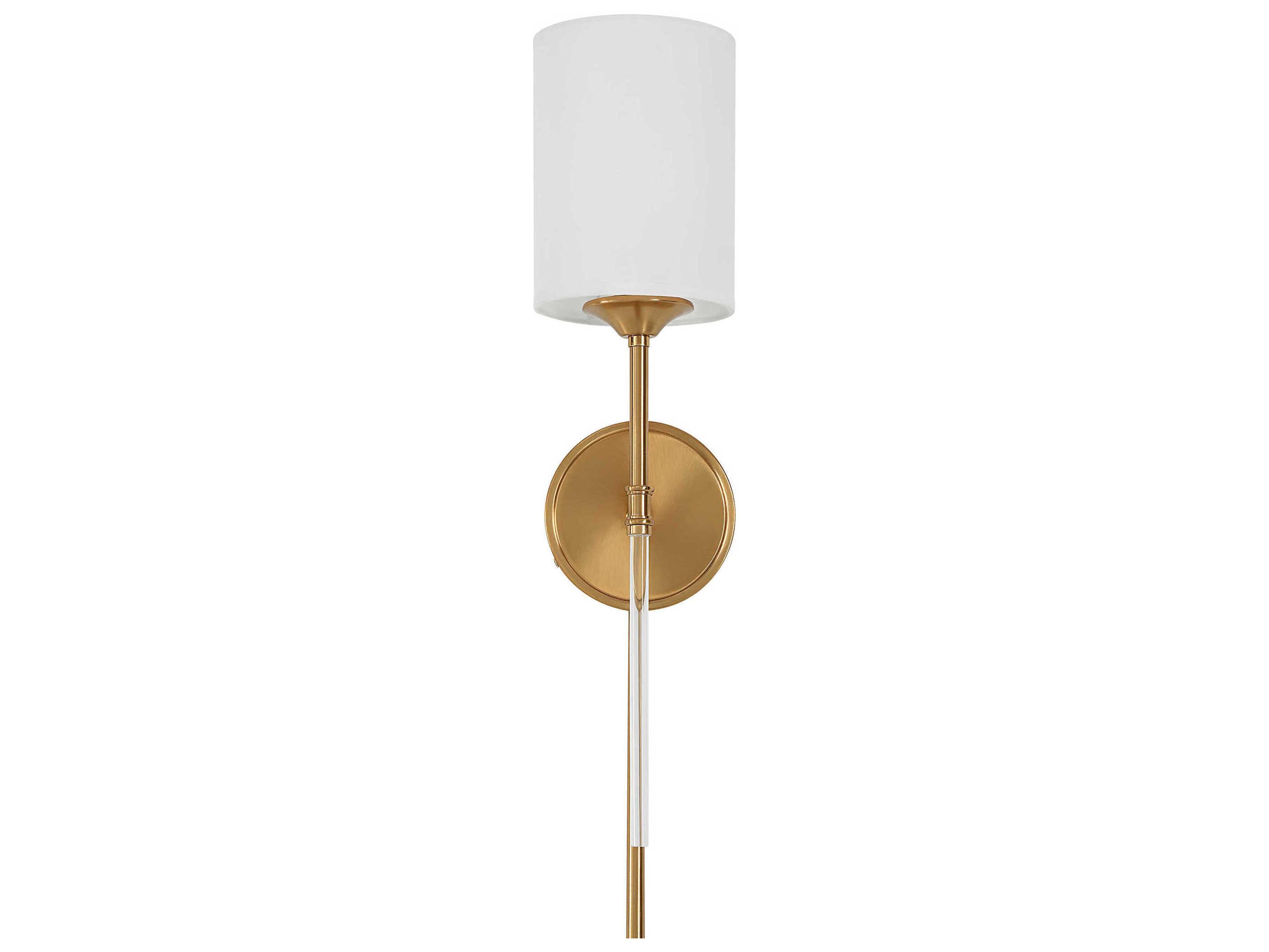 Uttermost Awyr 1-Light Warm Brass Wall Sconce