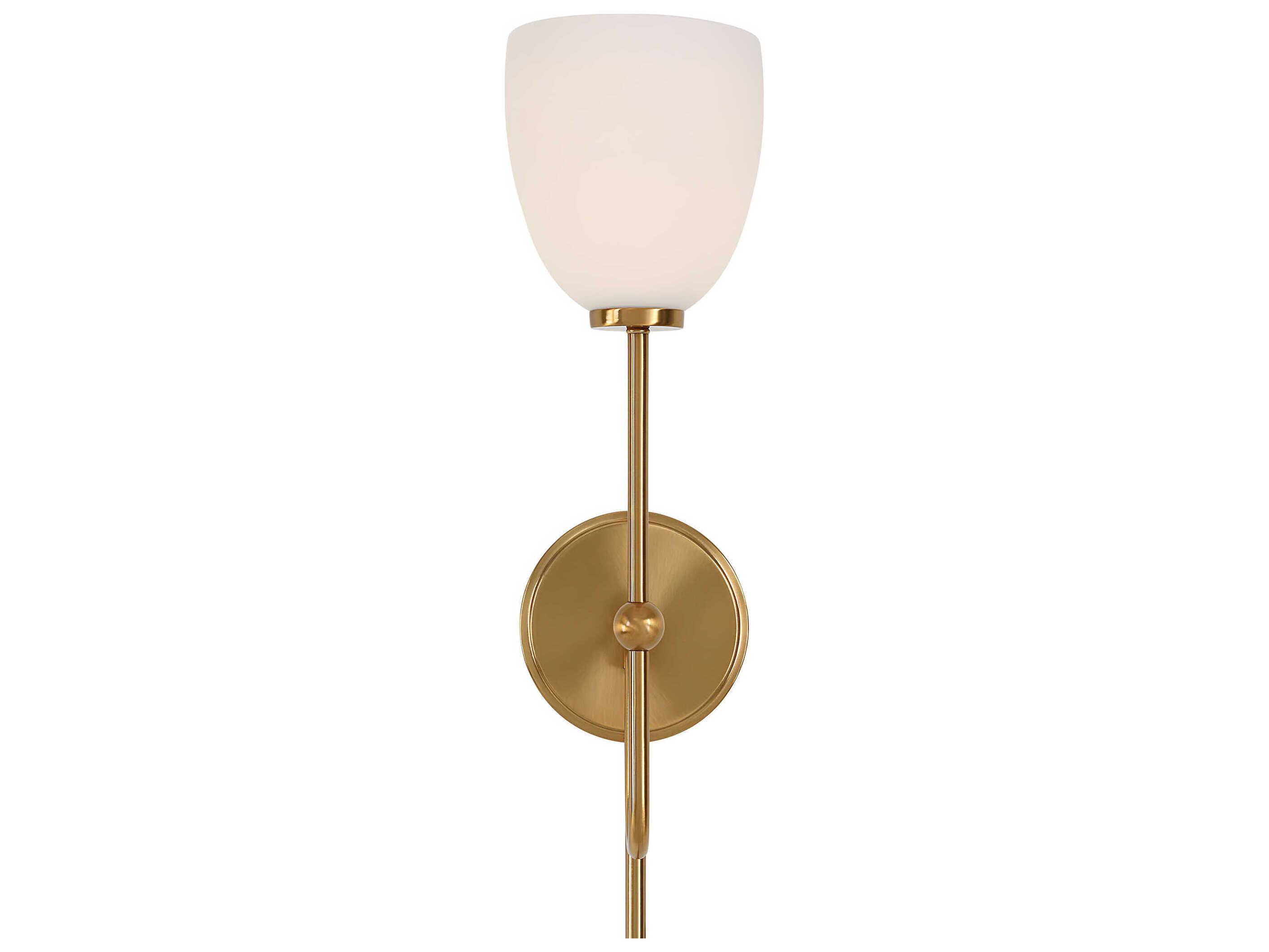 Uttermost Trophy 1-Light Warm Brass Wall Sconce