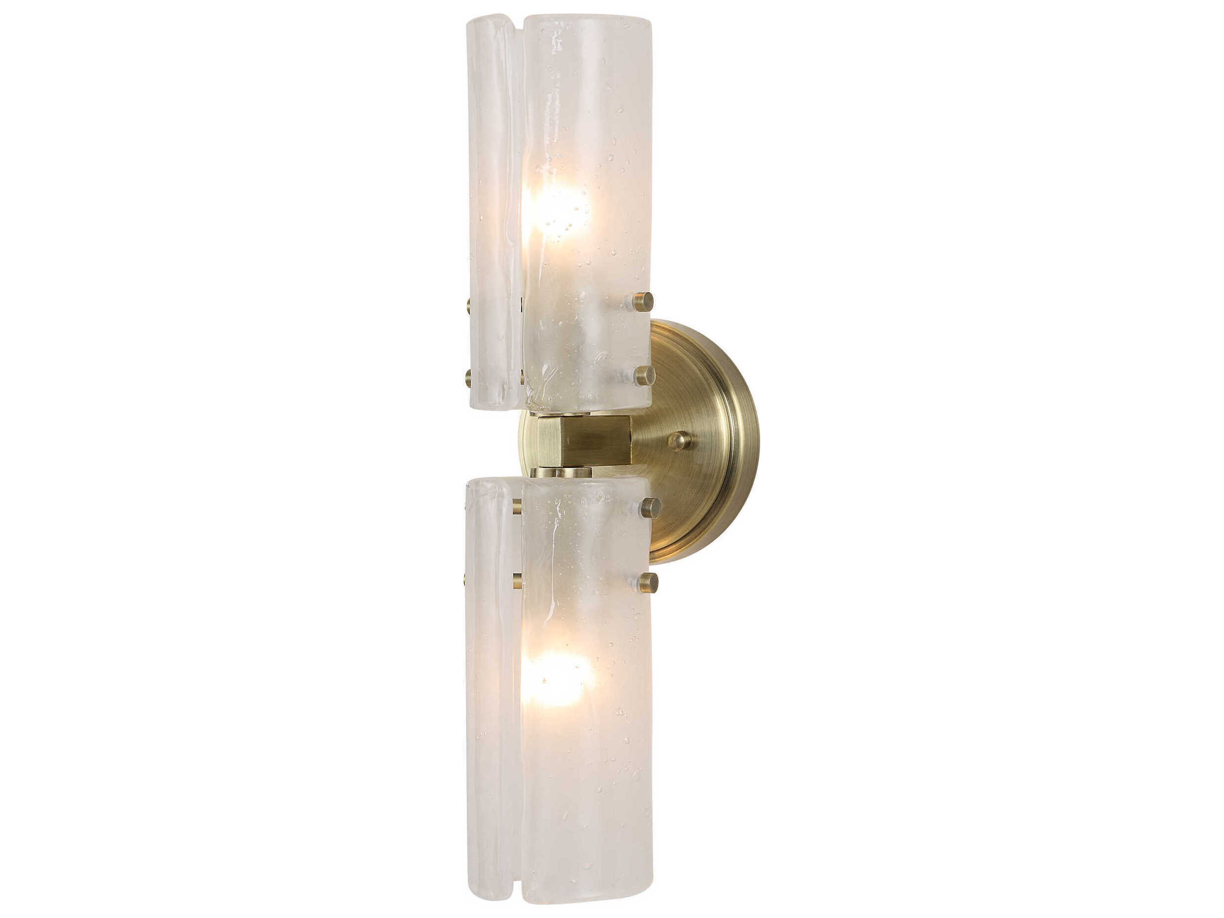 Uttermost Mistie 2-Light Antique Brass Wall Sconce