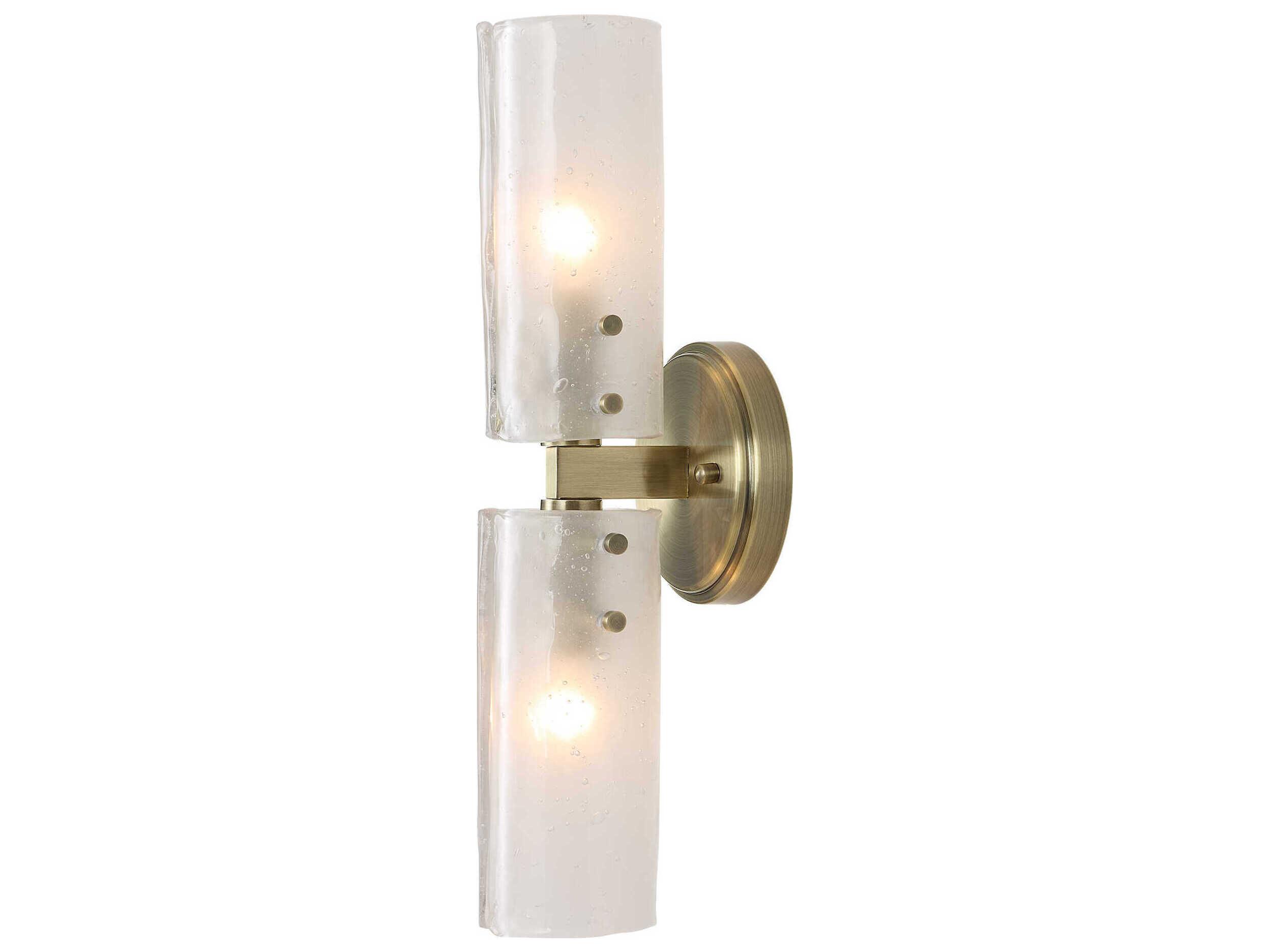 Uttermost Mistie 2-Light Antique Brass Wall Sconce