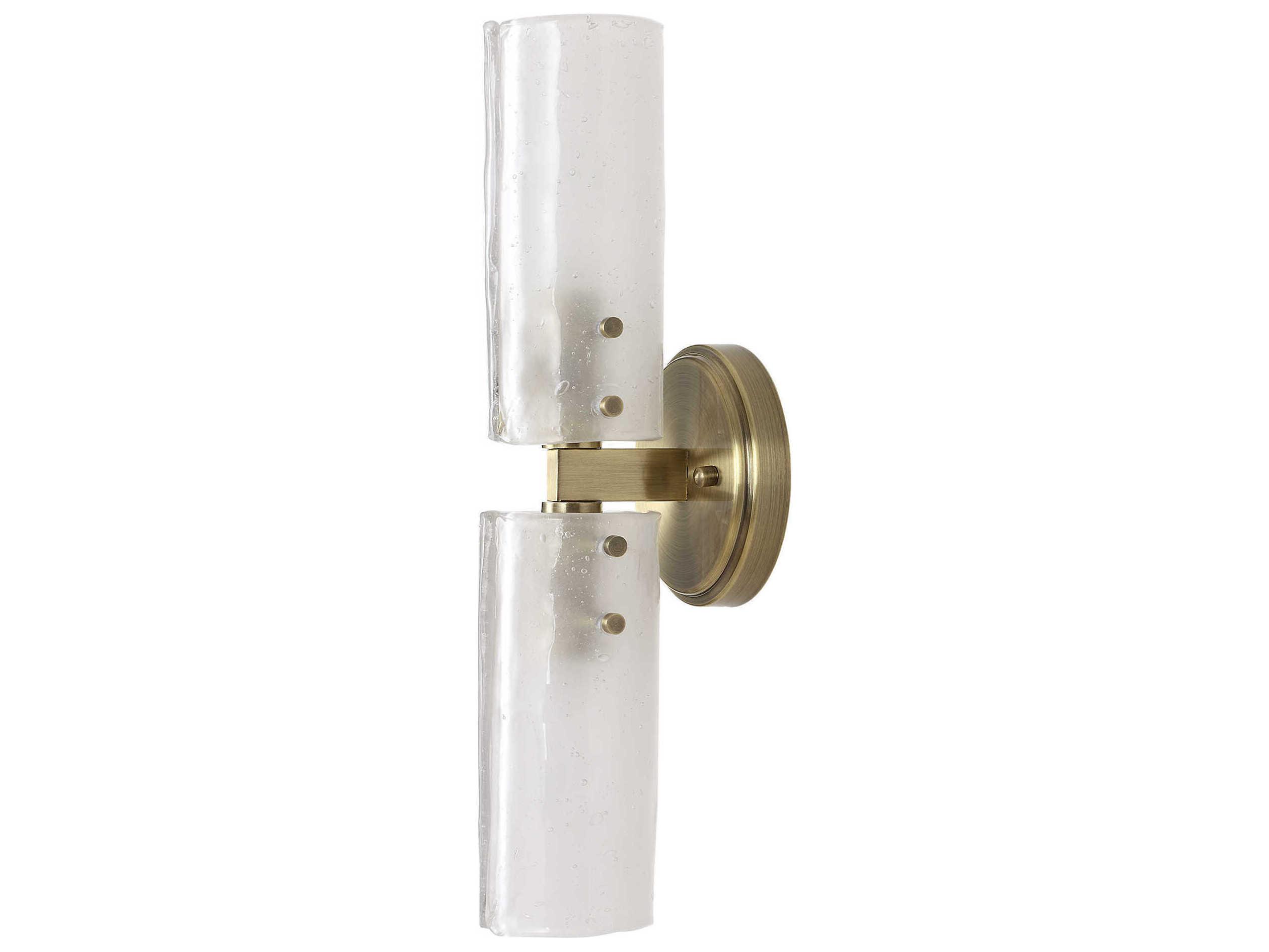 Uttermost Mistie 2-Light Antique Brass Wall Sconce