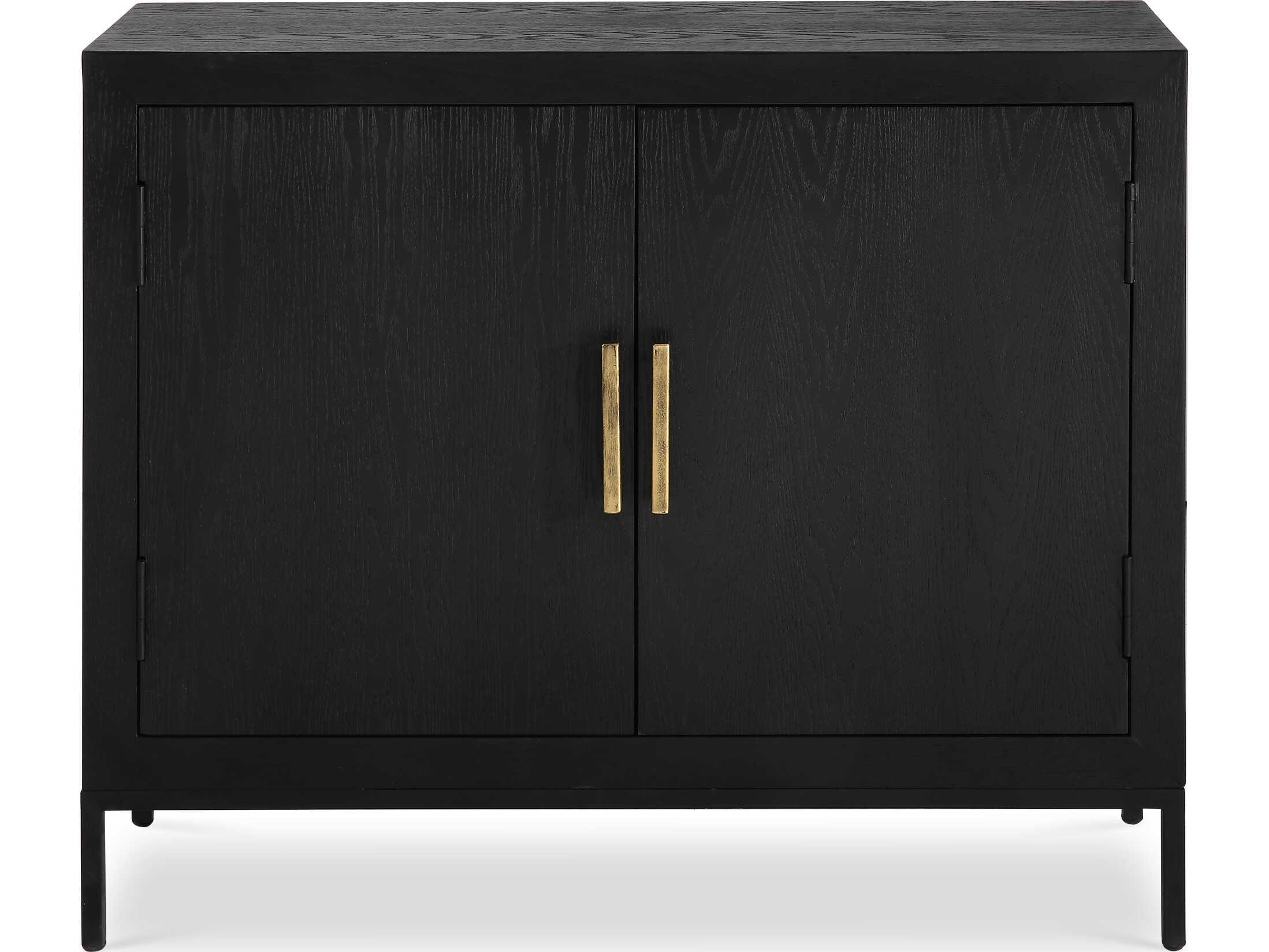 Uttermost Dark Ebony Oak Black Wood Accent Chest