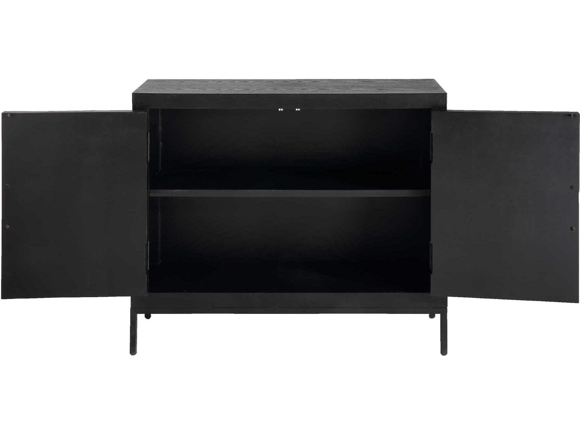 Uttermost Dark Ebony Oak Black Wood Accent Chest