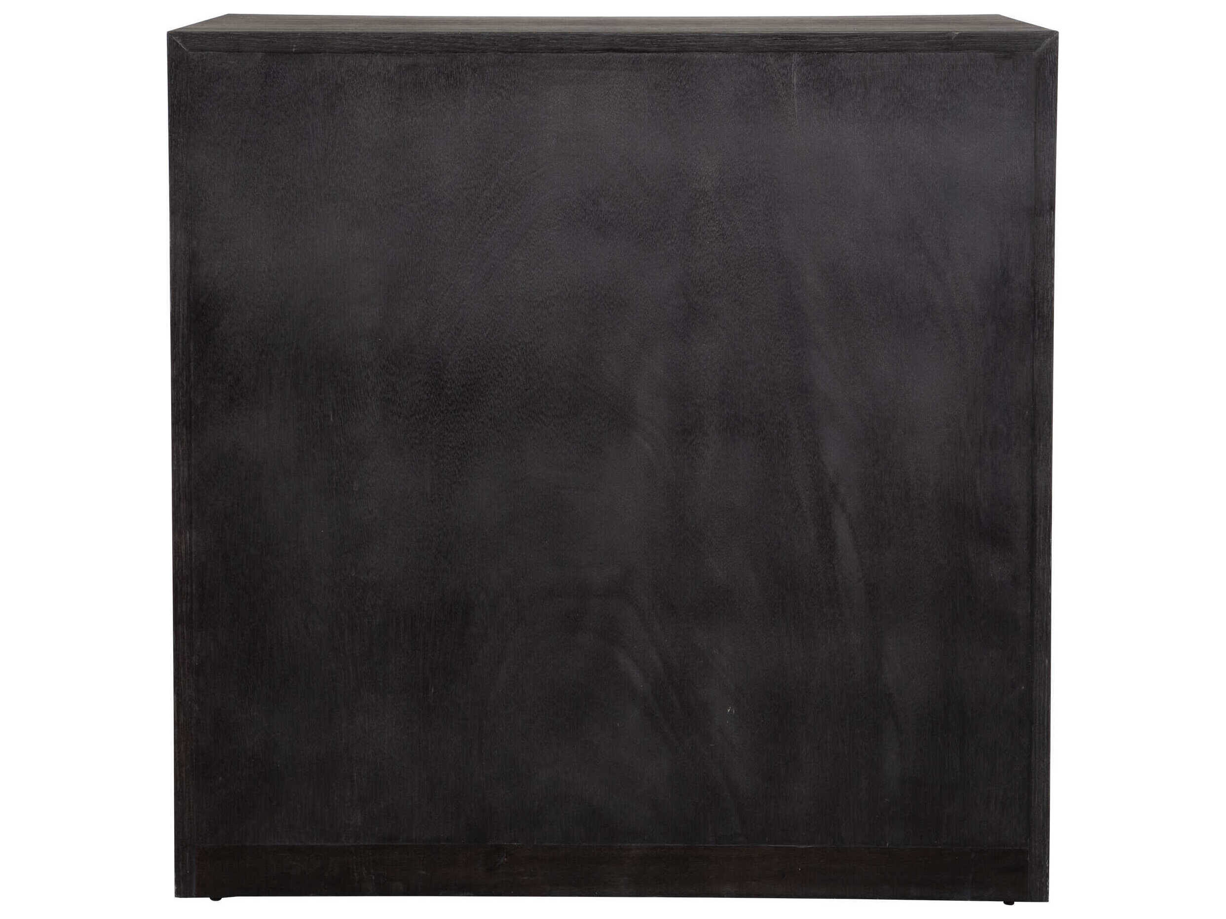 Uttermost Besos Dark Walnut Brown Oak Wood Accent Chest