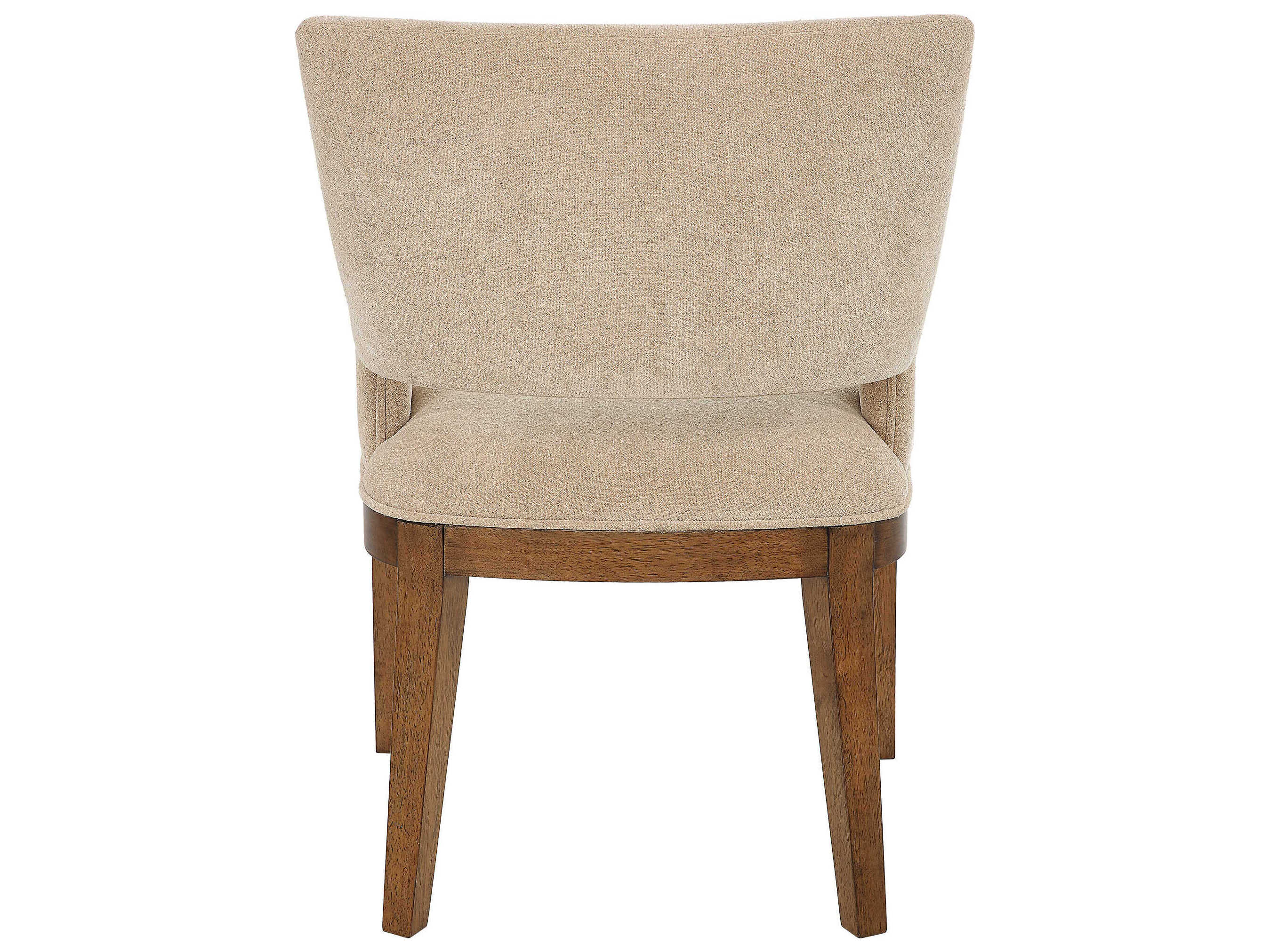 Uttermost Aspect Ply Wood Beige Upholstered Arm Dining Chair