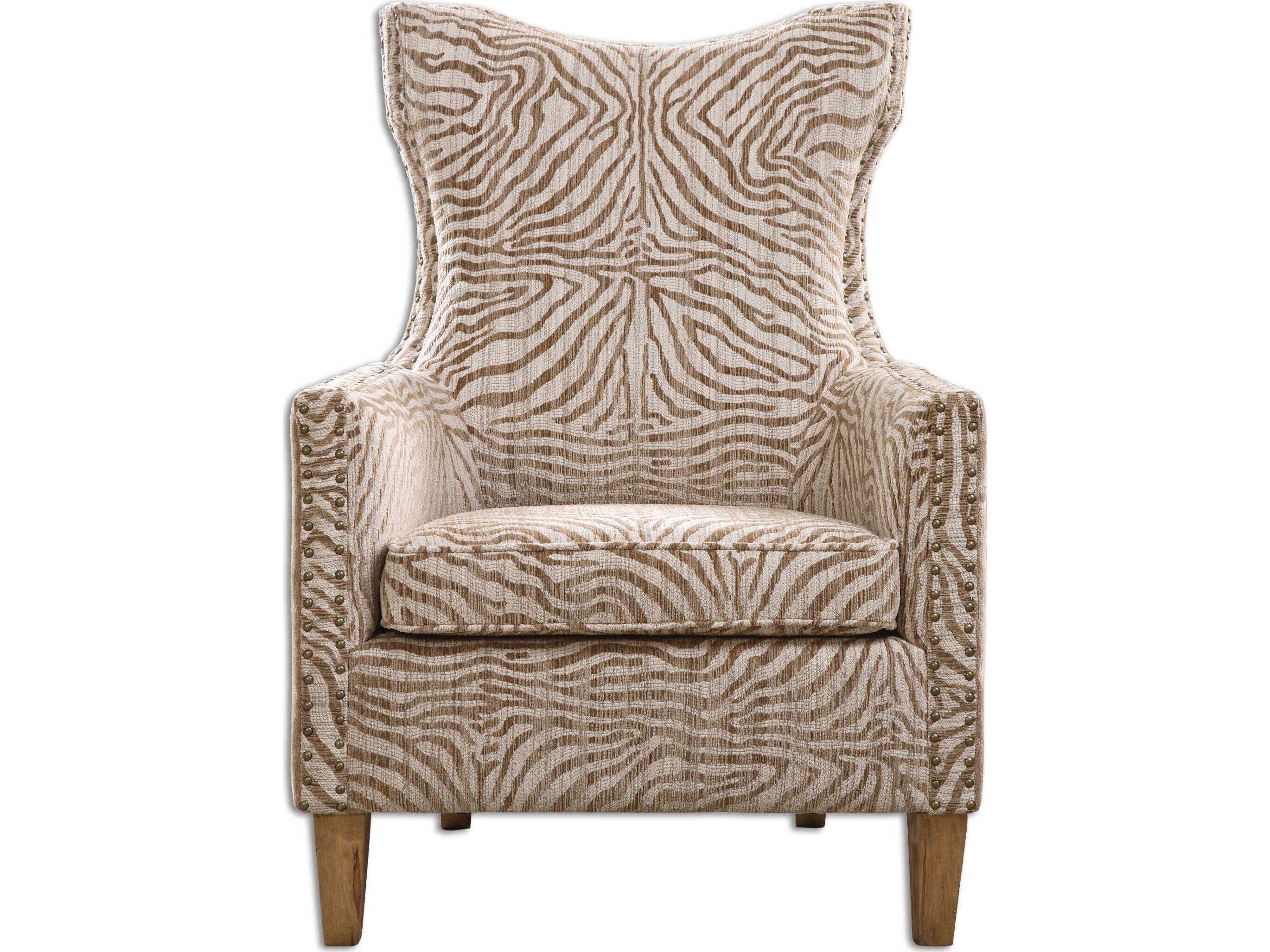 Uttermost Kiango Beige Fabric Accent Chair