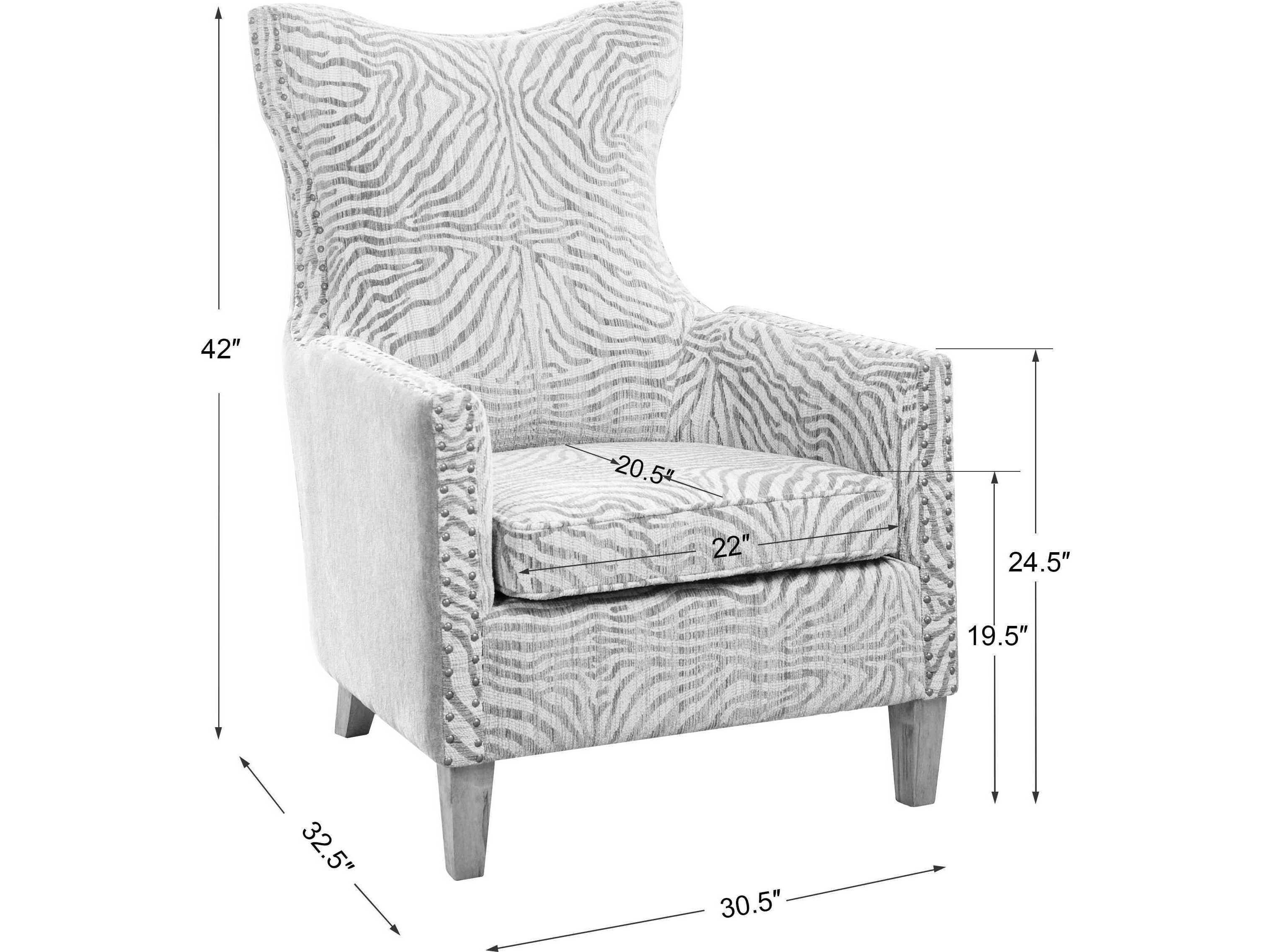 Uttermost Kiango Beige Fabric Accent Chair