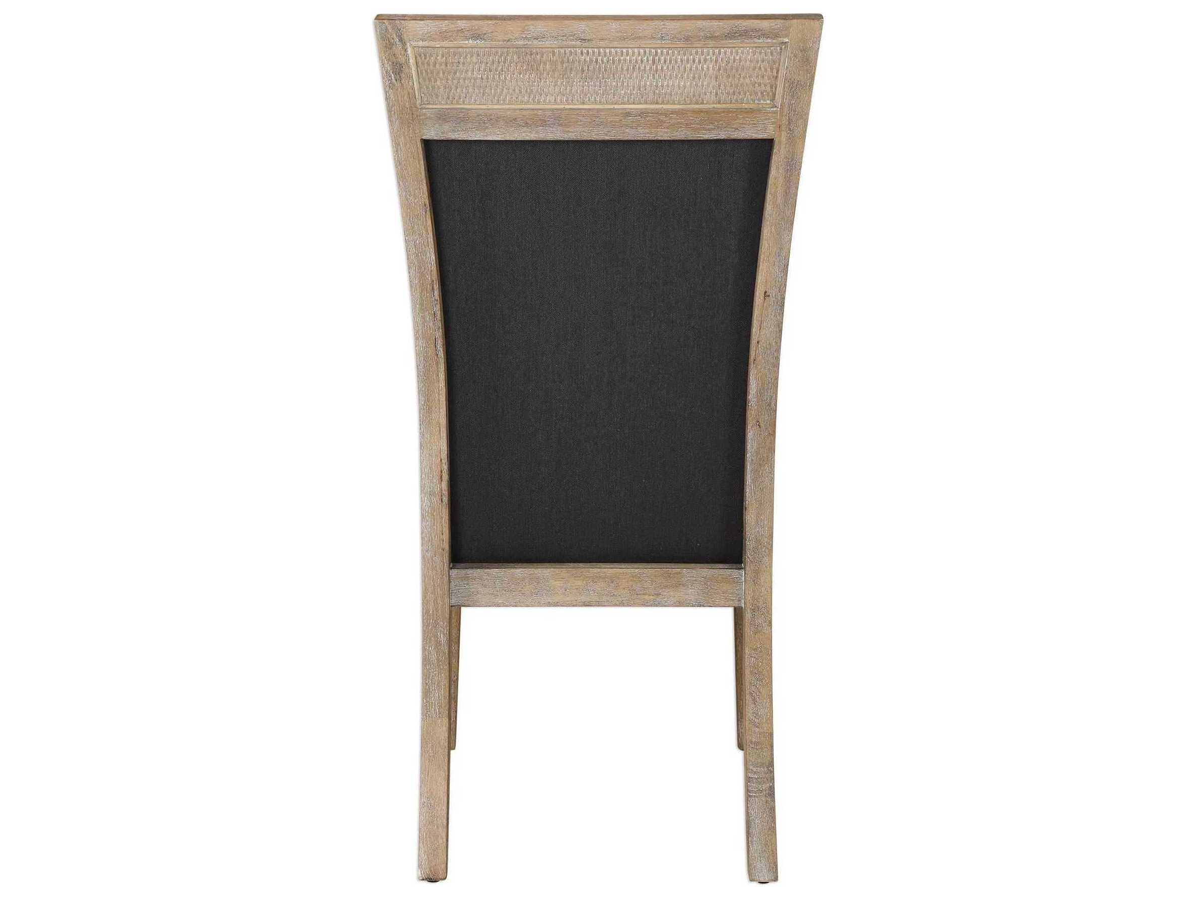 Uttermost Encore Ply Wood Gray Upholstered Side Dining Chair