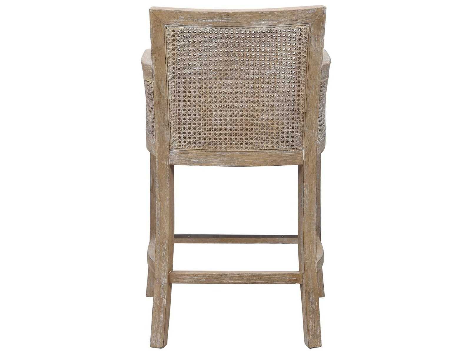 Uttermost Encore Upholstered Rubberwood Counter Stool