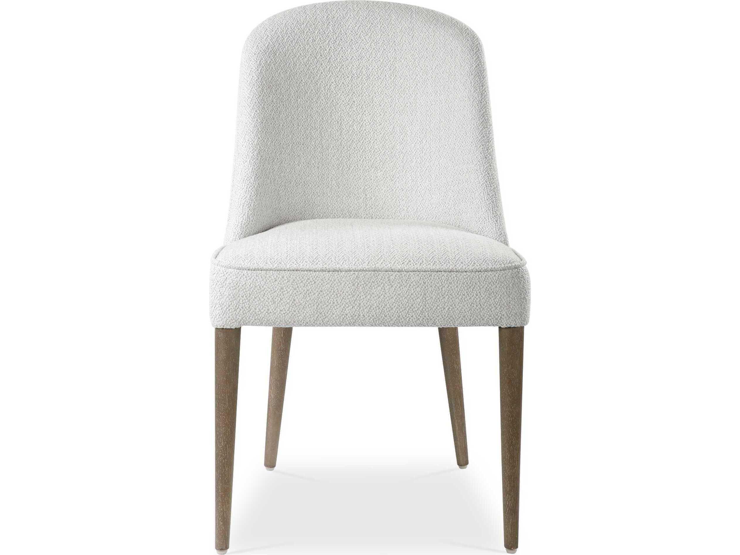 Uttermost Brie Rubberwood White Upholstered Side Dining Chair Set of 2