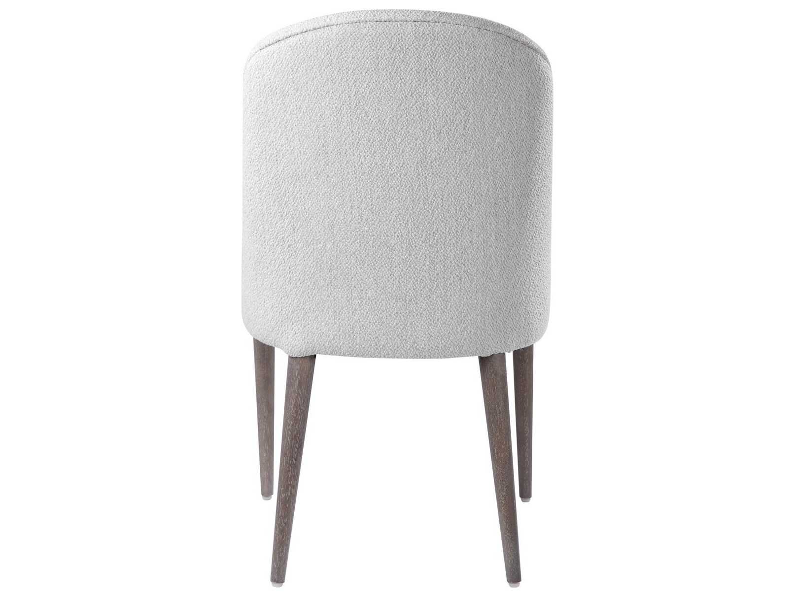 Uttermost Brie Rubberwood White Upholstered Side Dining Chair Set of 2