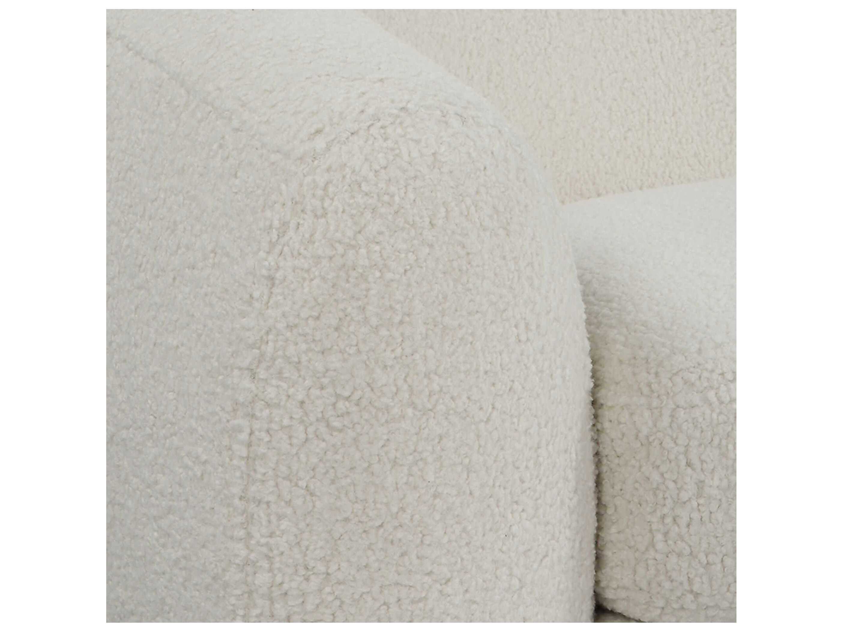 Uttermost Capra Art Deco White Upholstered Sofa