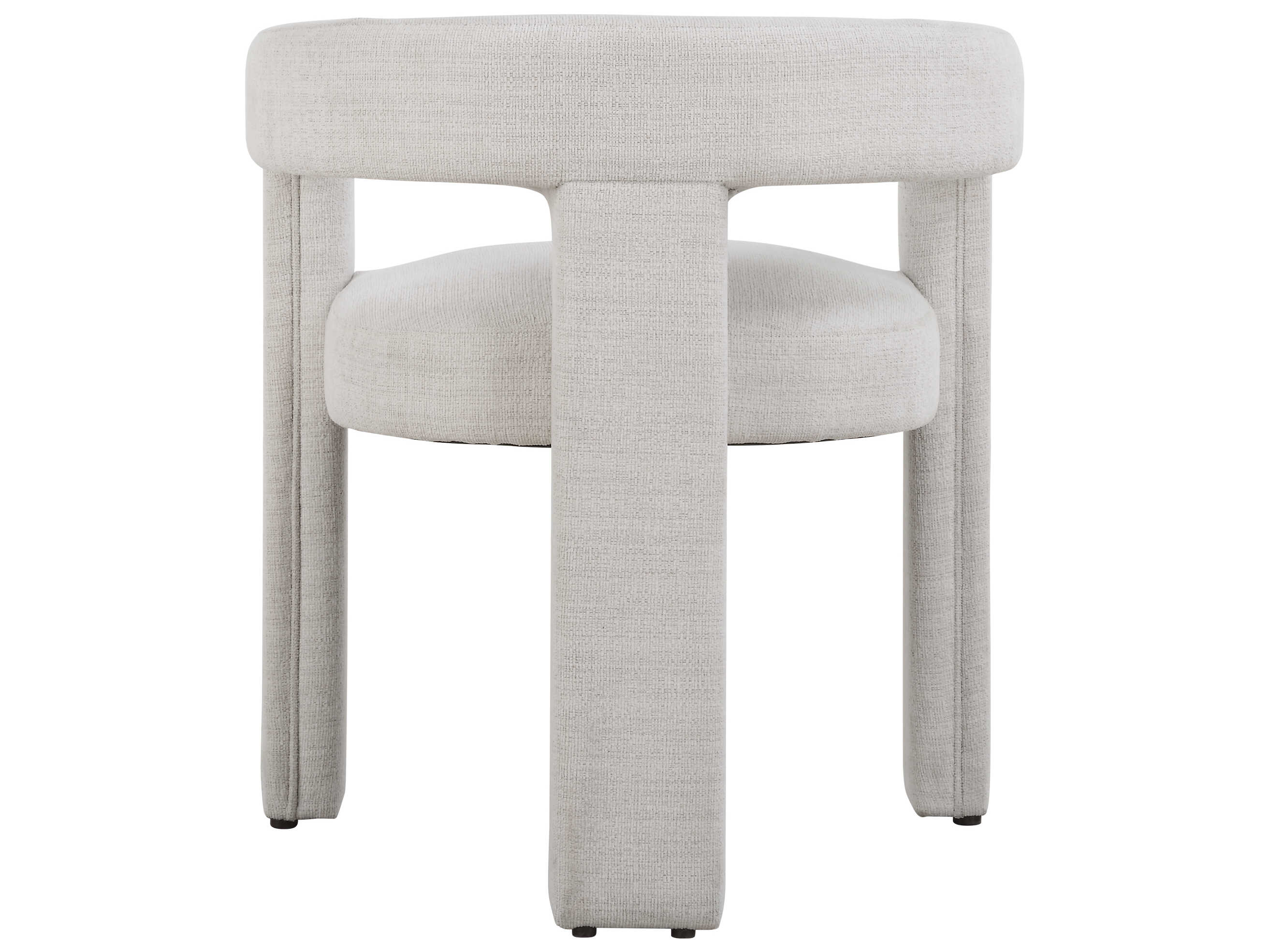 Uttermost Perspective Plywood Gray Upholstered Arm Dining Chair