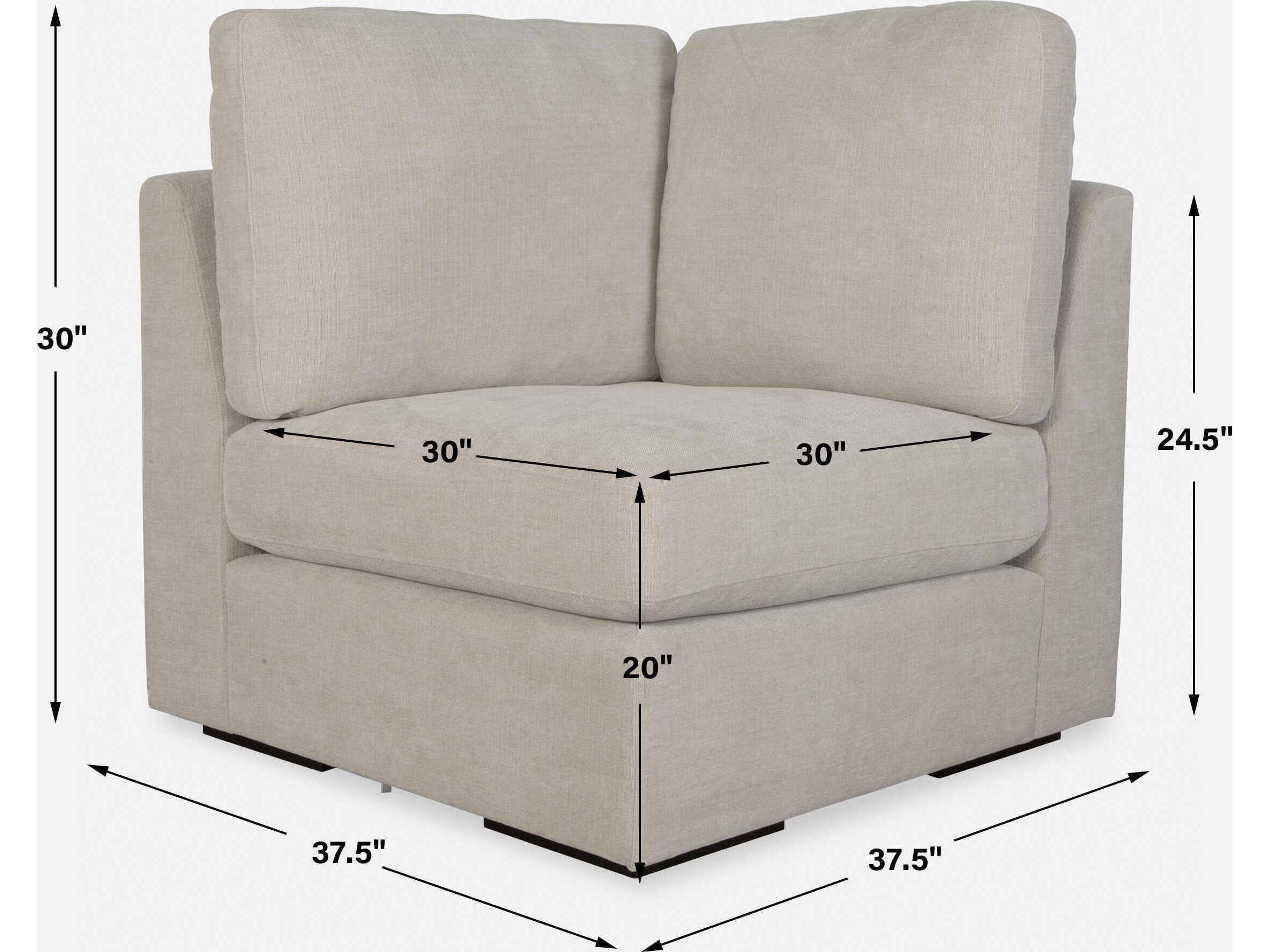 Uttermost Refuge Light Sand Beige Upholstered Modular