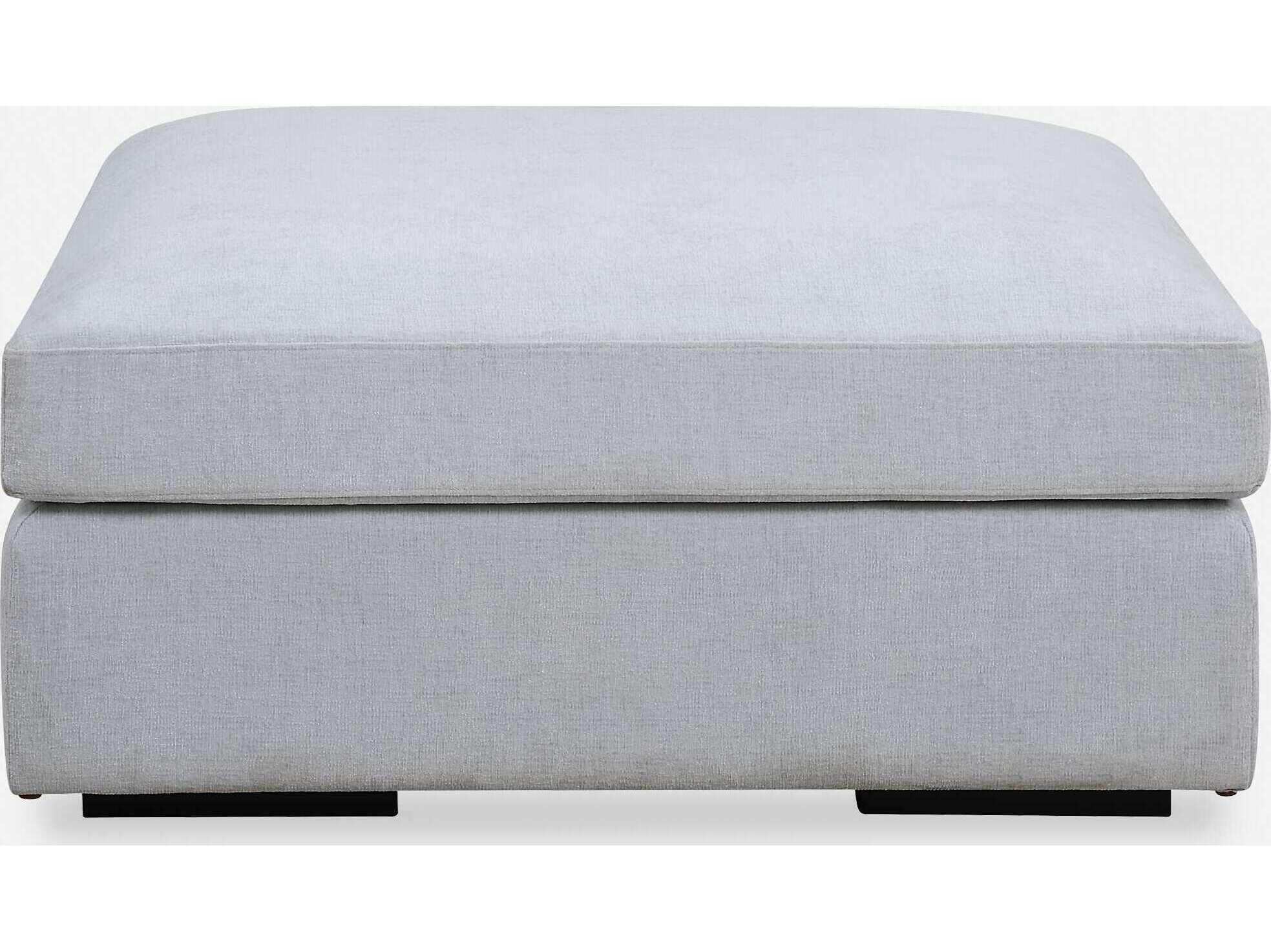 Uttermost Refuge Light Cloud Blue Upholstered Ottoman