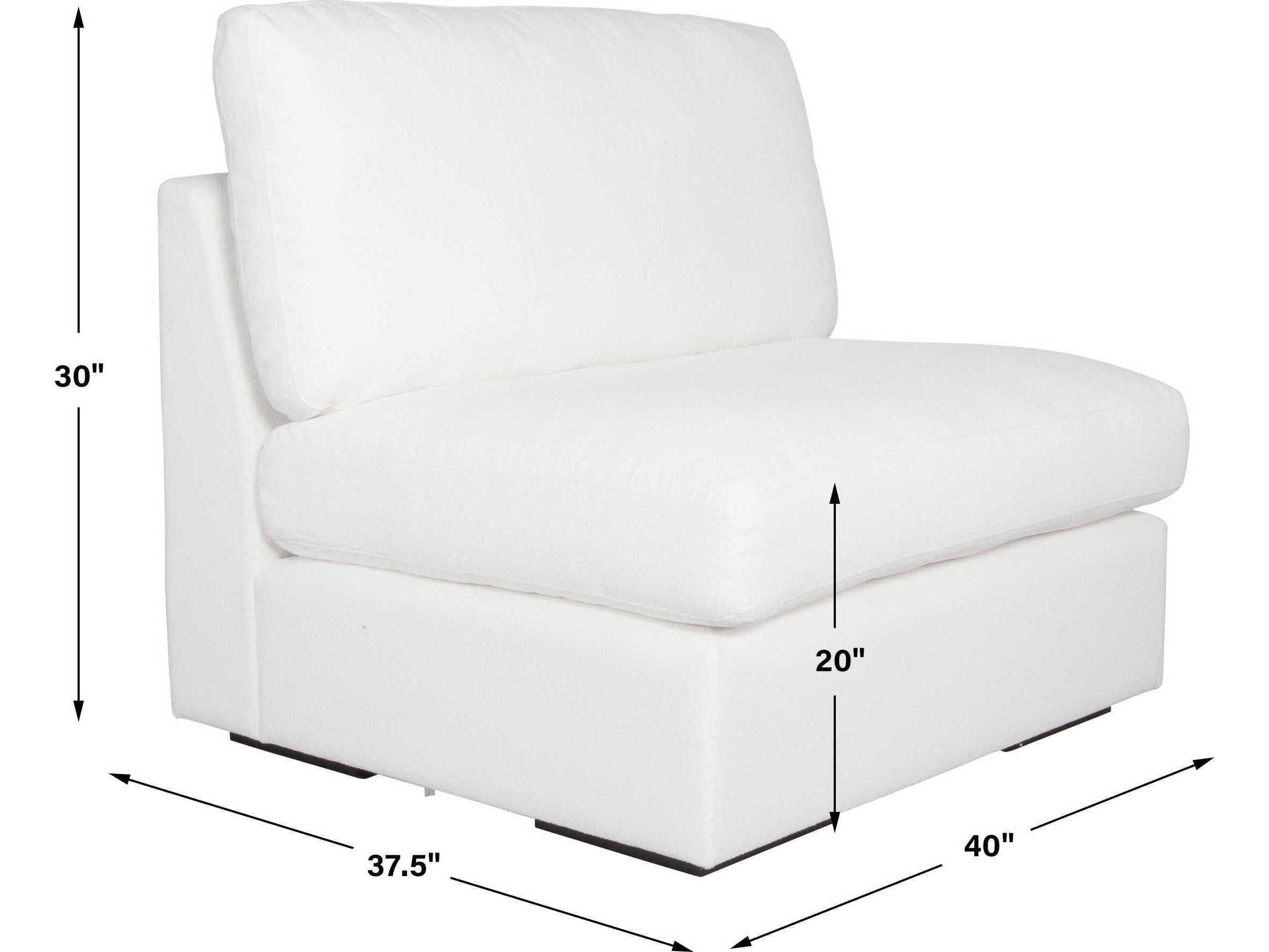 Uttermost Refuge Arctic White Upholstered Modular