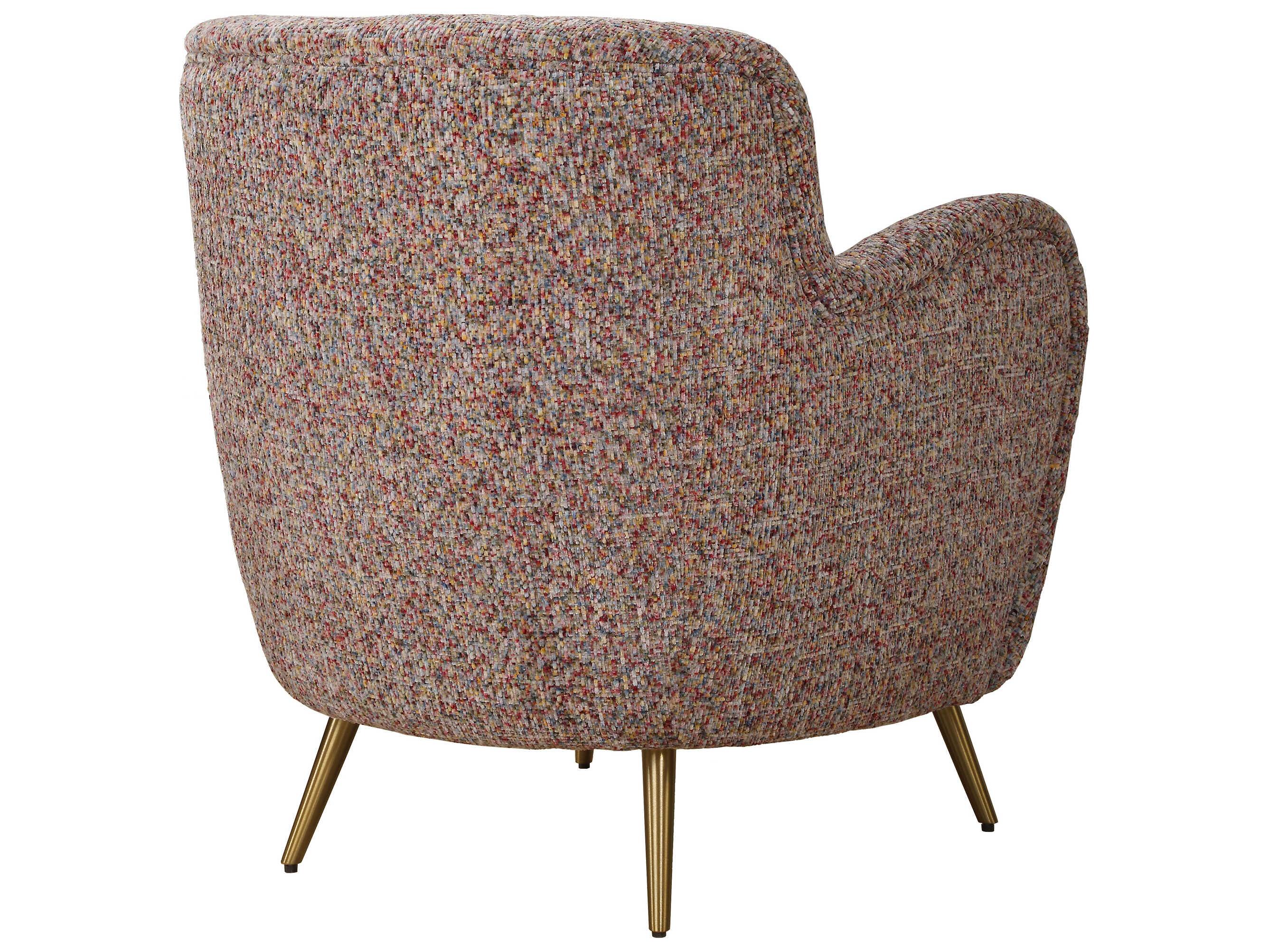 Uttermost Gemstone Confetti Brown Accent Chair