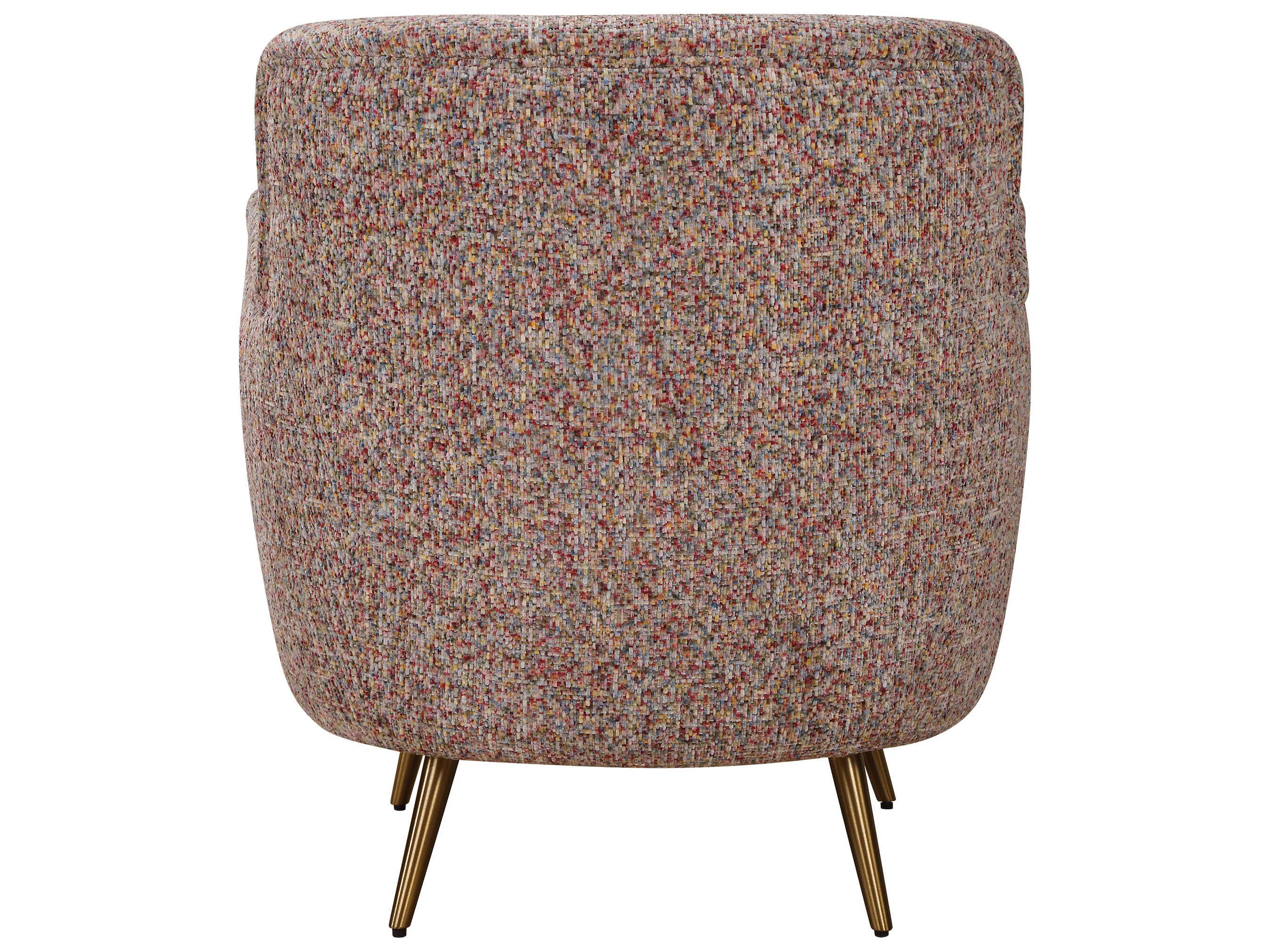 Uttermost Gemstone Confetti Brown Accent Chair