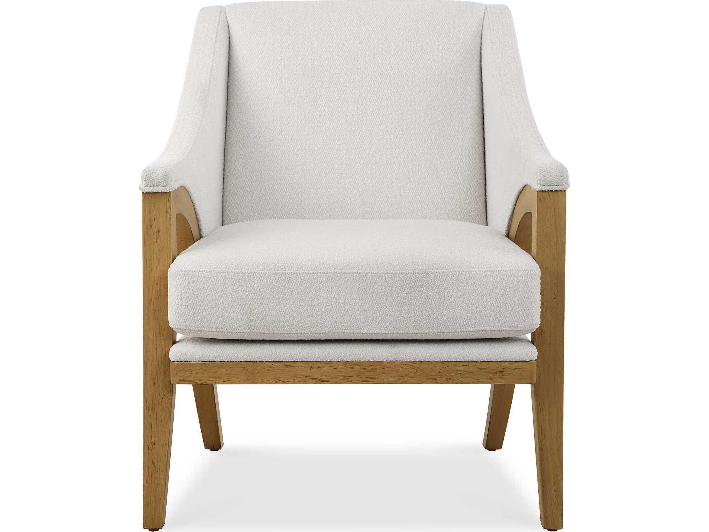 Uttermost Evolve White Accent Chair