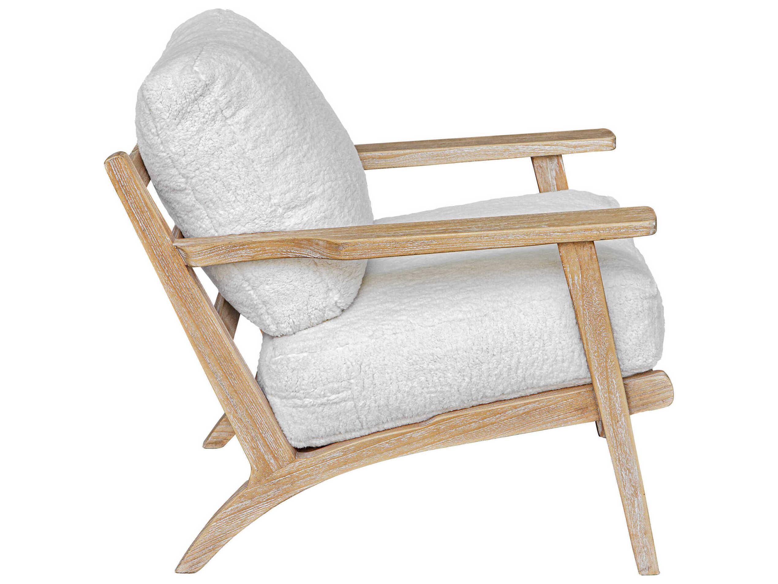 Uttermost Laid Back White Accent Chair