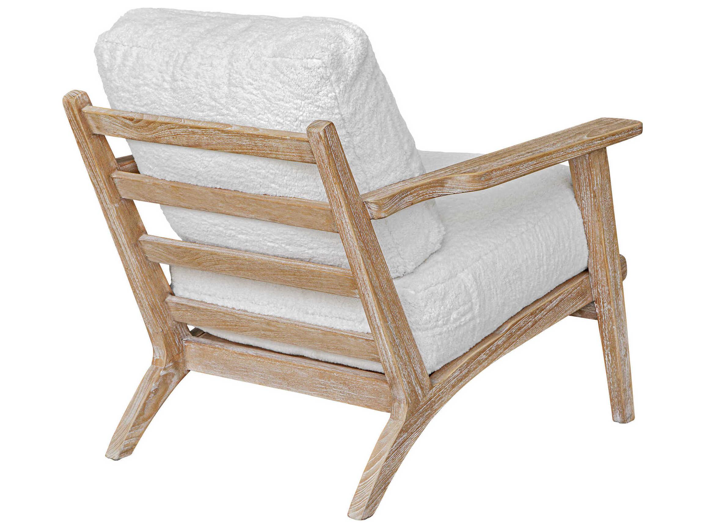 Uttermost Laid Back White Accent Chair