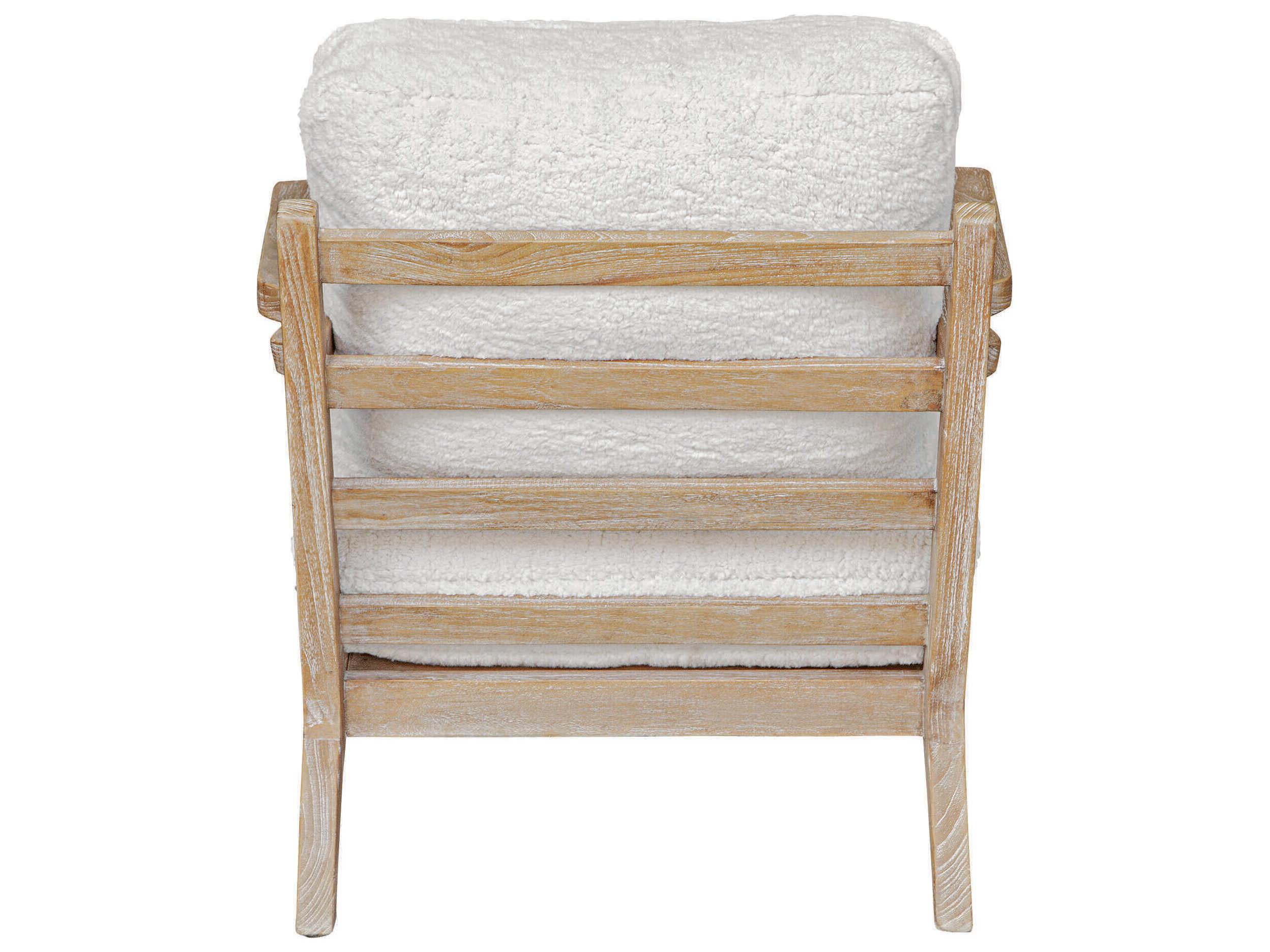 Uttermost Laid Back White Accent Chair