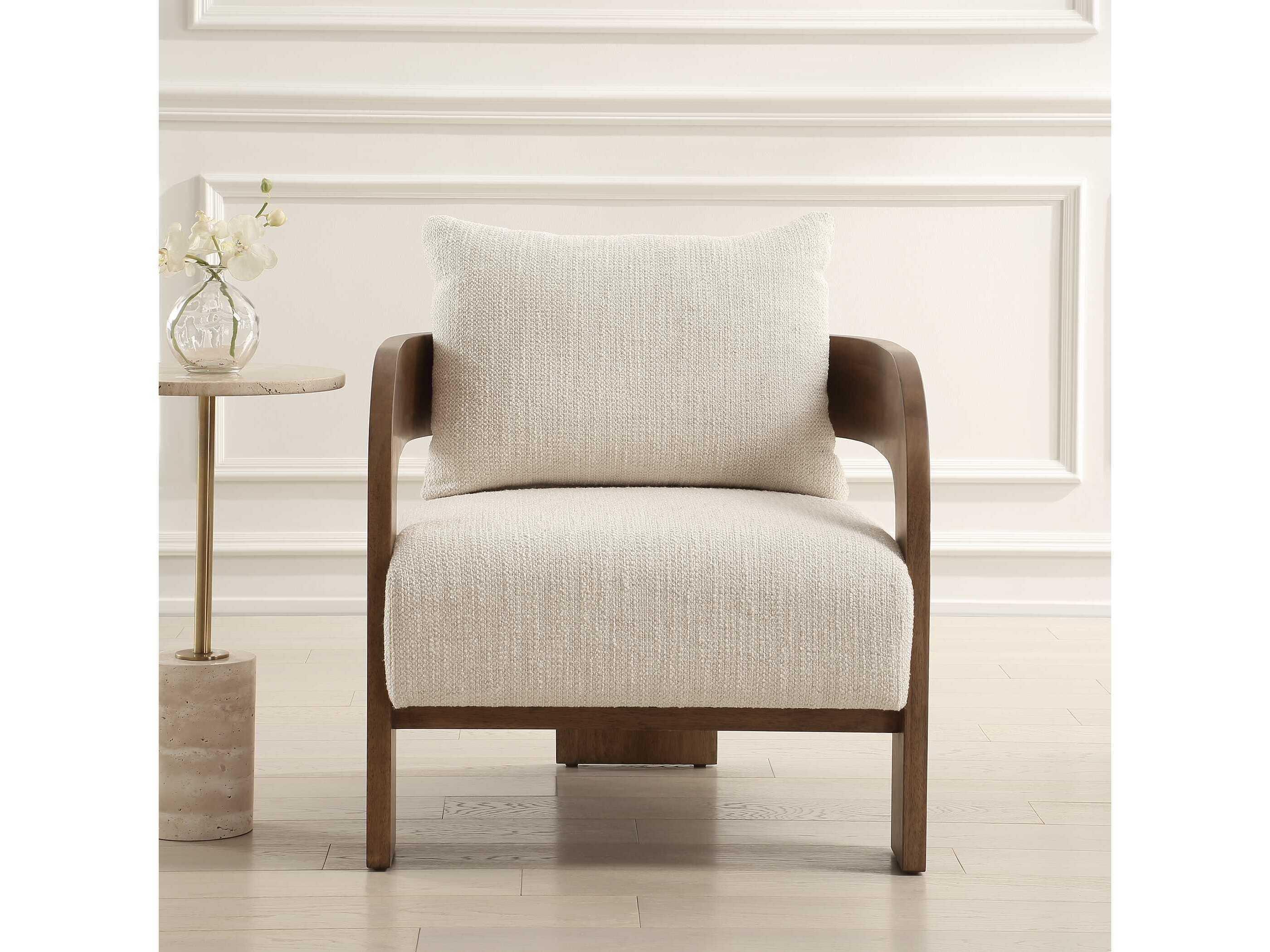 Uttermost Rowan Cream Accent Chair