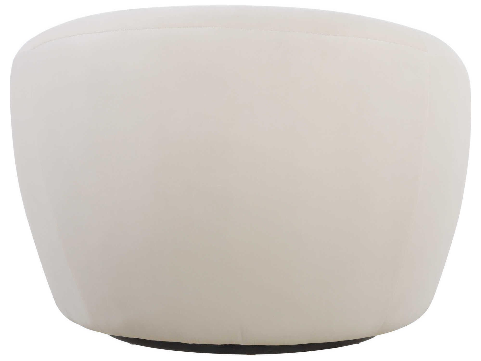 Uttermost DeSoto Swivel Cream Velvet Accent Chair