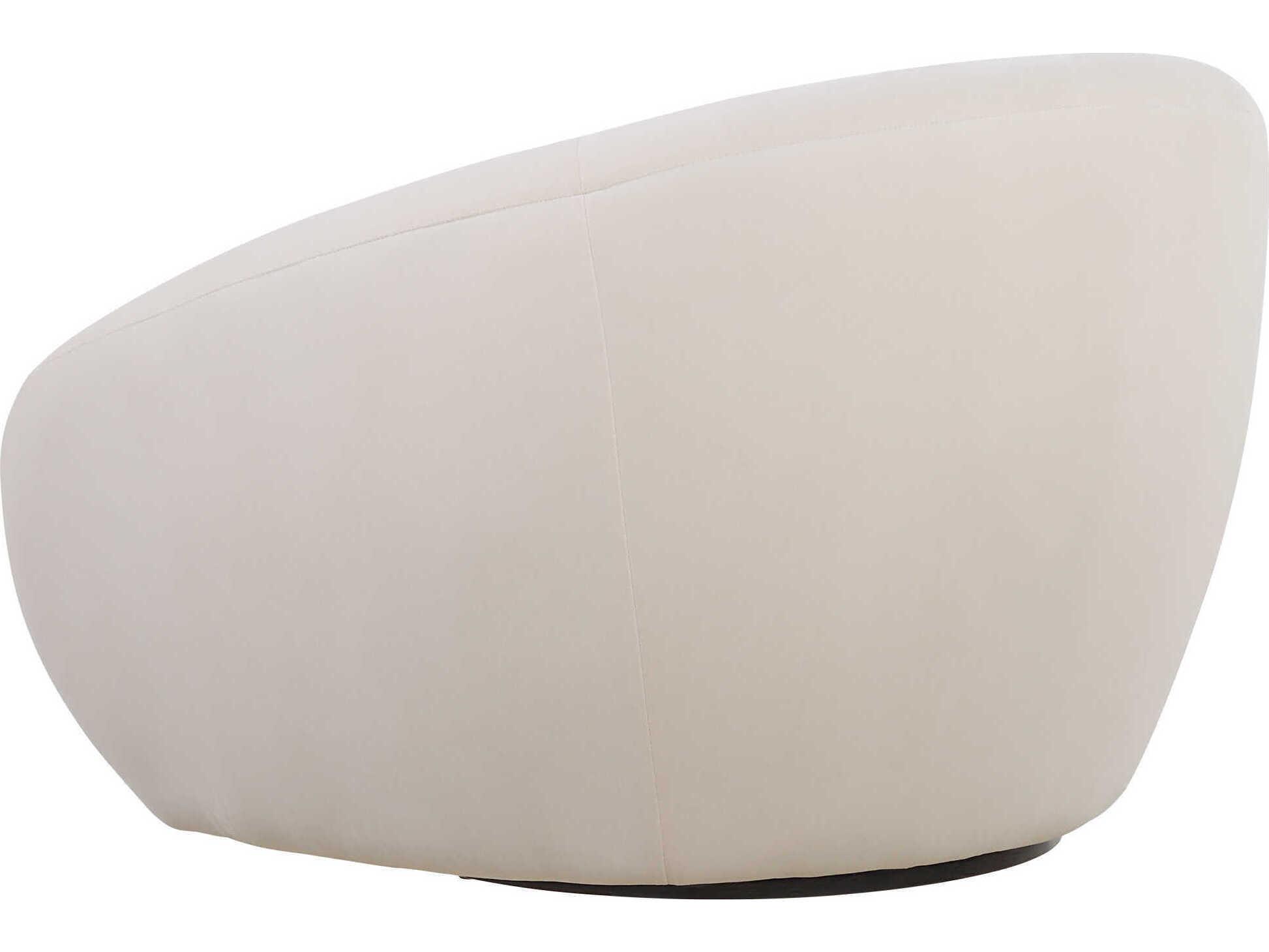 Uttermost DeSoto Swivel Cream Velvet Accent Chair