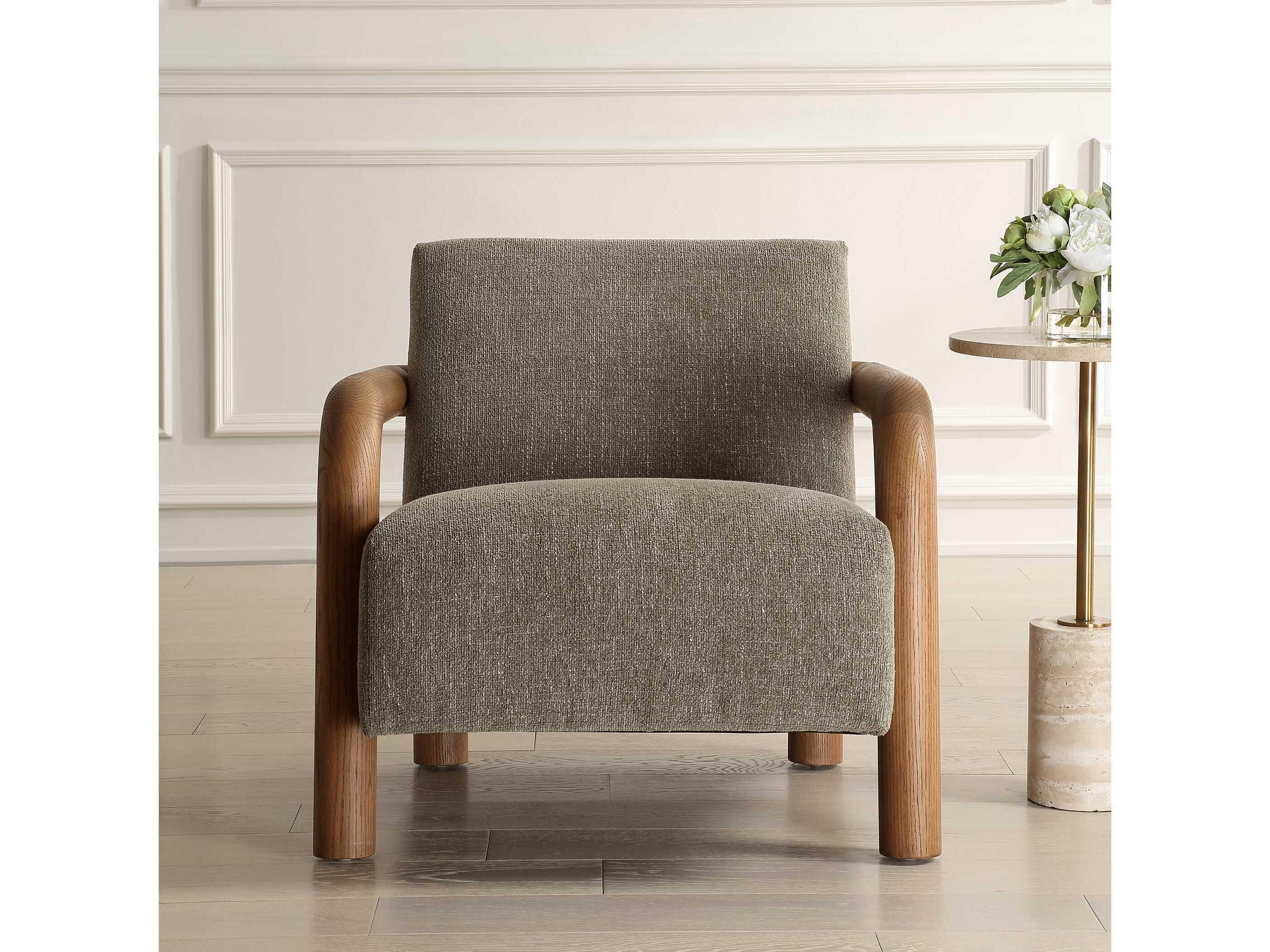 Uttermost Balance Green Accent Chair