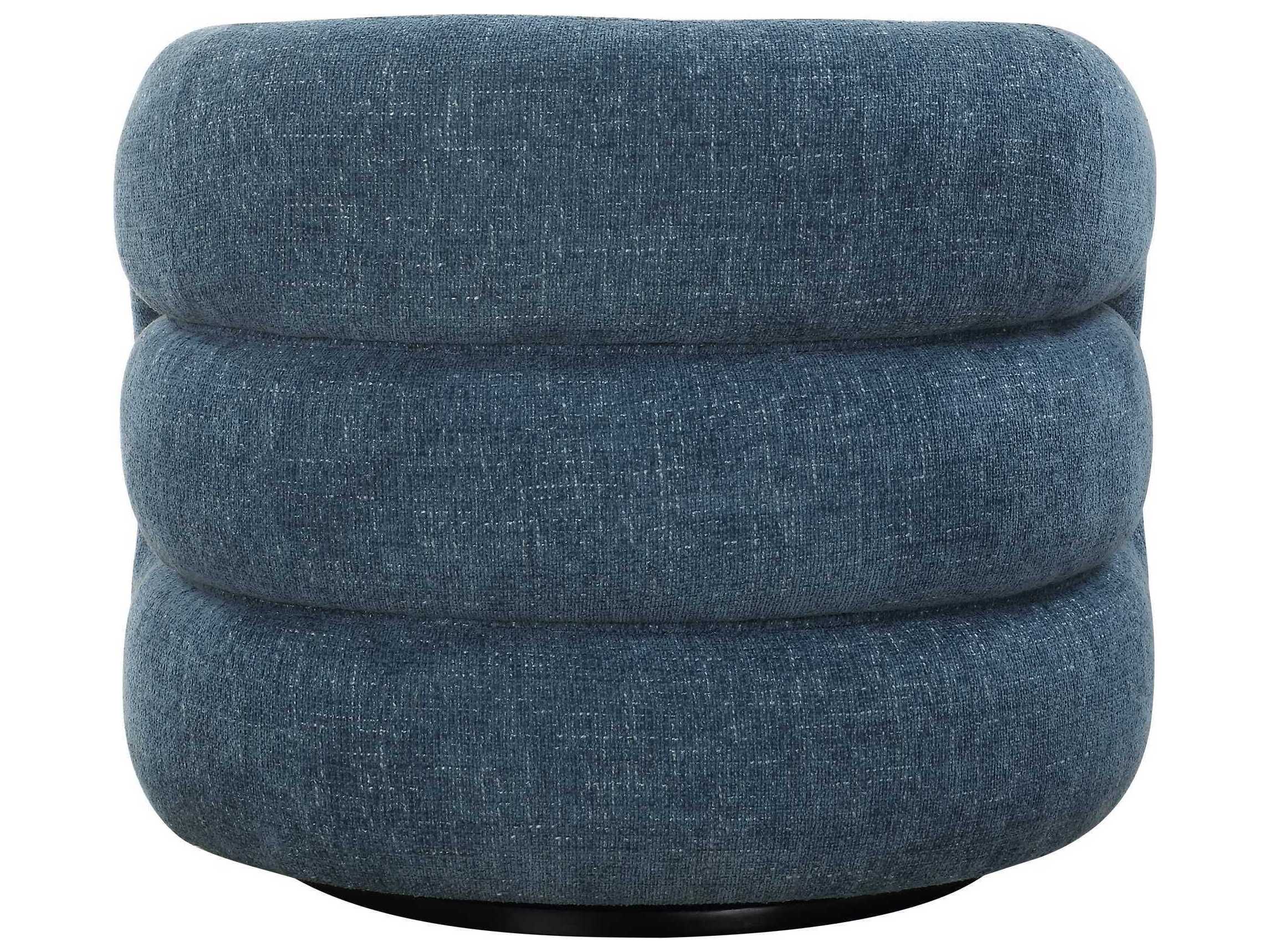 Uttermost Junie Swivel Blue Accent Chair