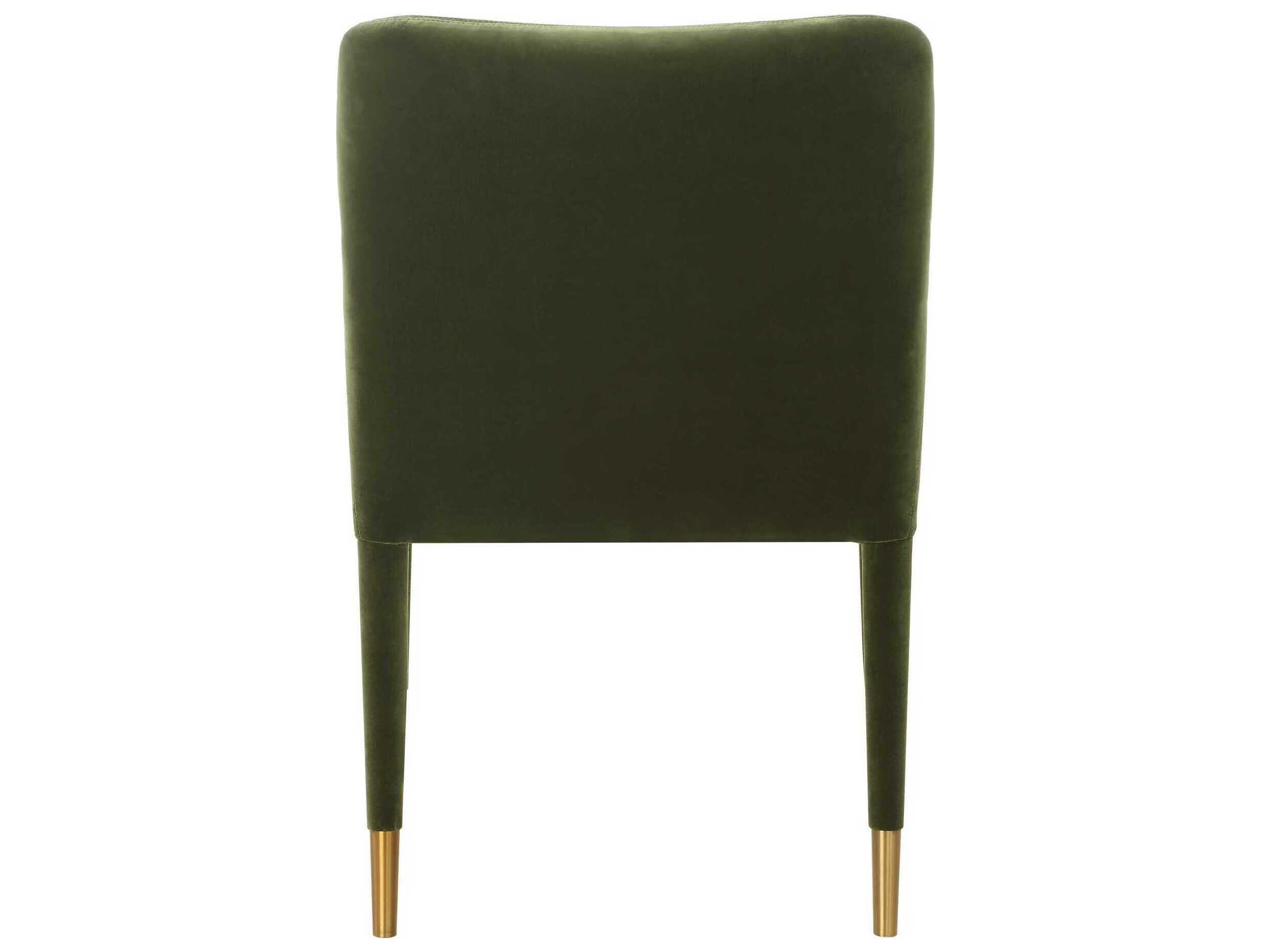 Uttermost Conifer Green Upholstered Arm Dining Chair