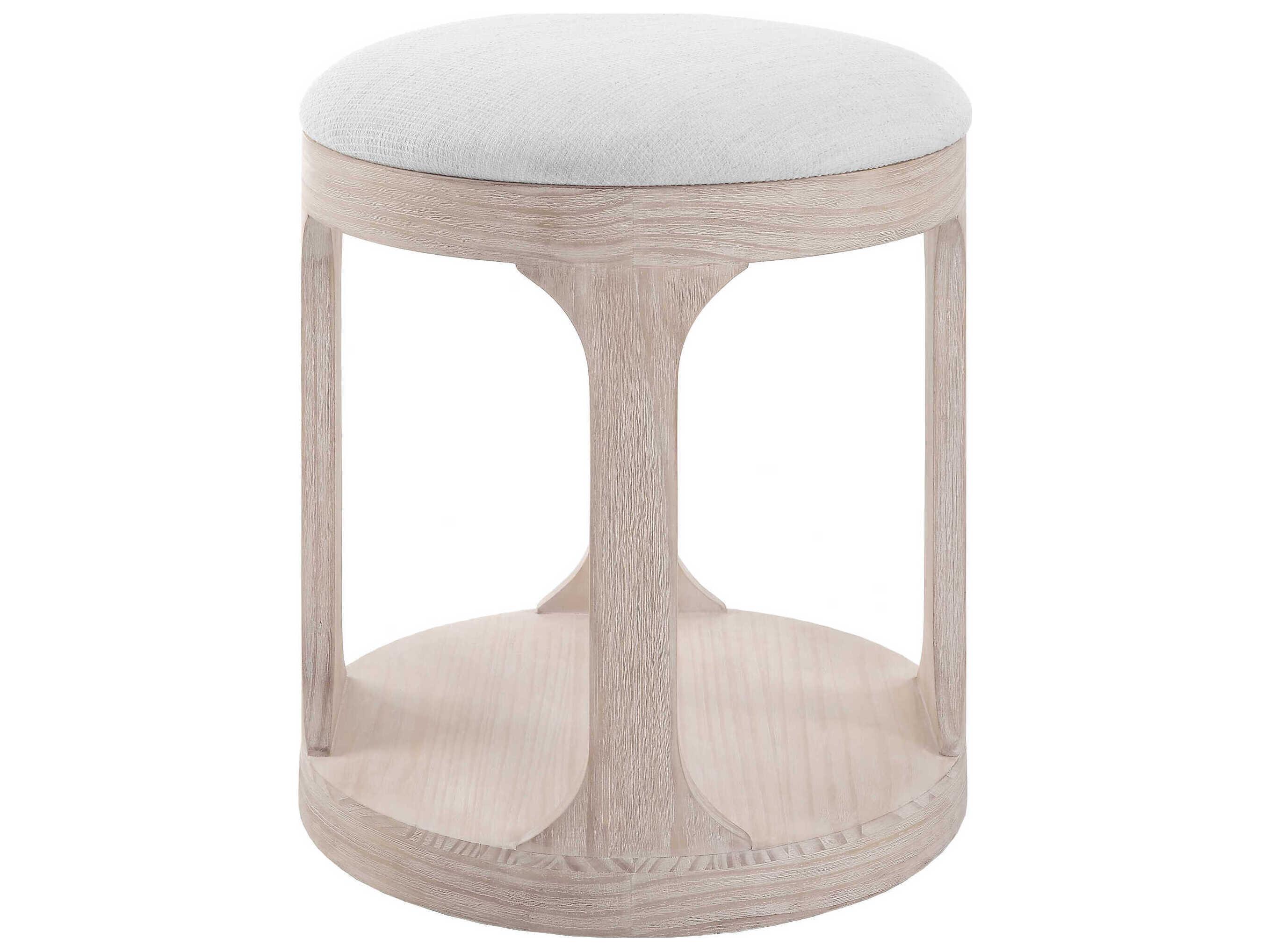 Uttermost Dennen Off White Upholstered Ottoman