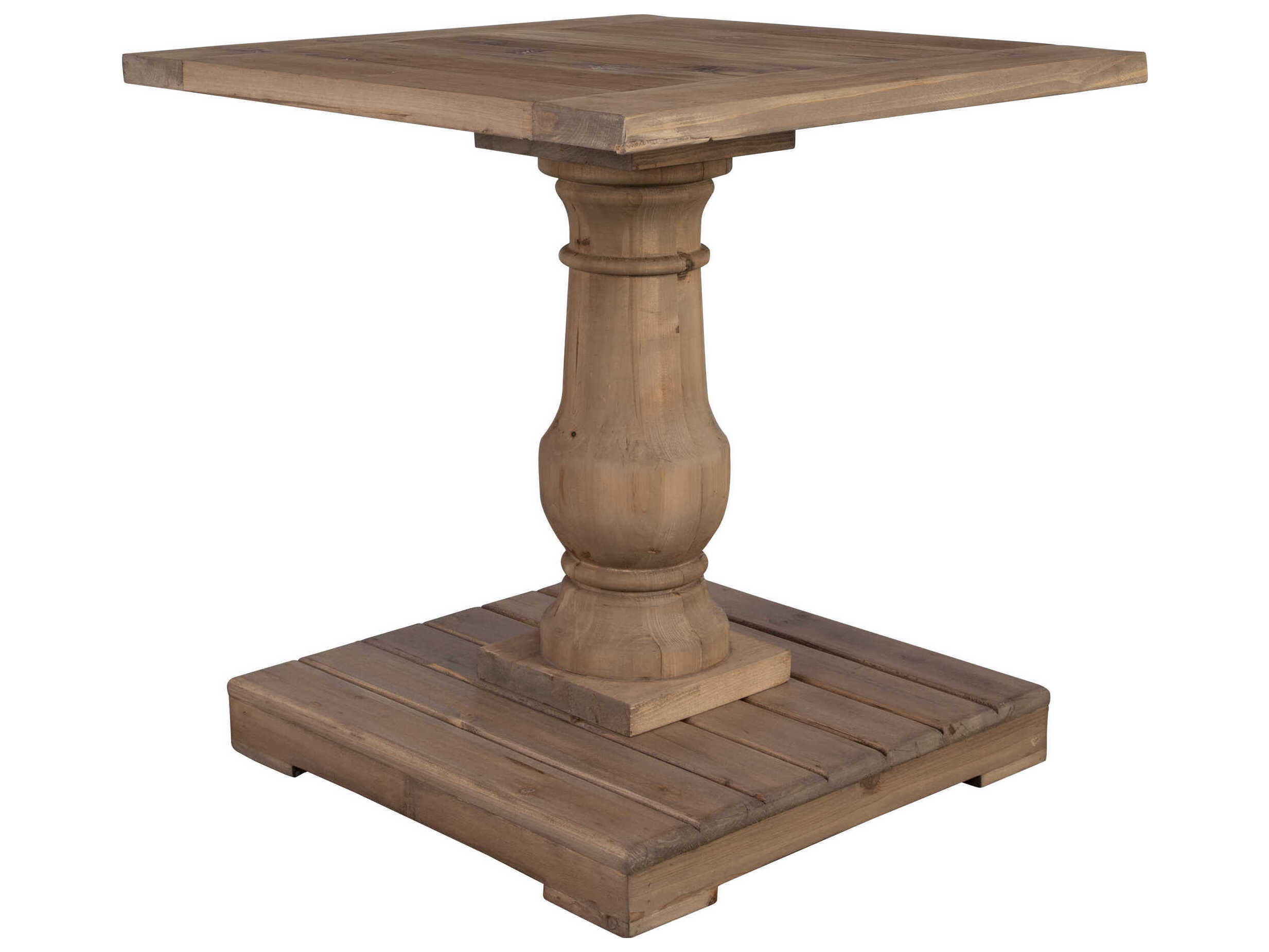Uttermost Stratford Square Wood Stony Gray End Table