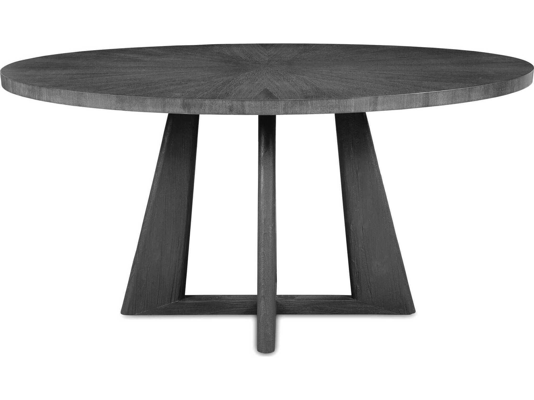 Uttermost Pulsar Oval Wood Light Gray Dining Table